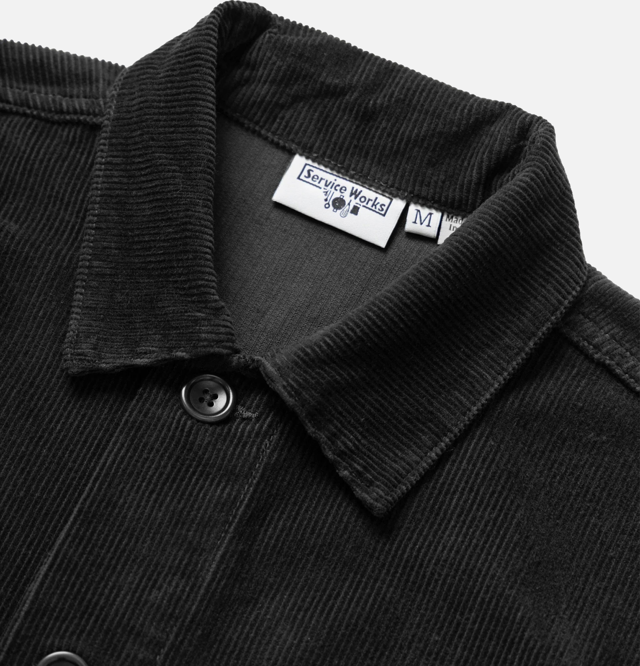 Service Works Chemise Corduroy Chore Noir