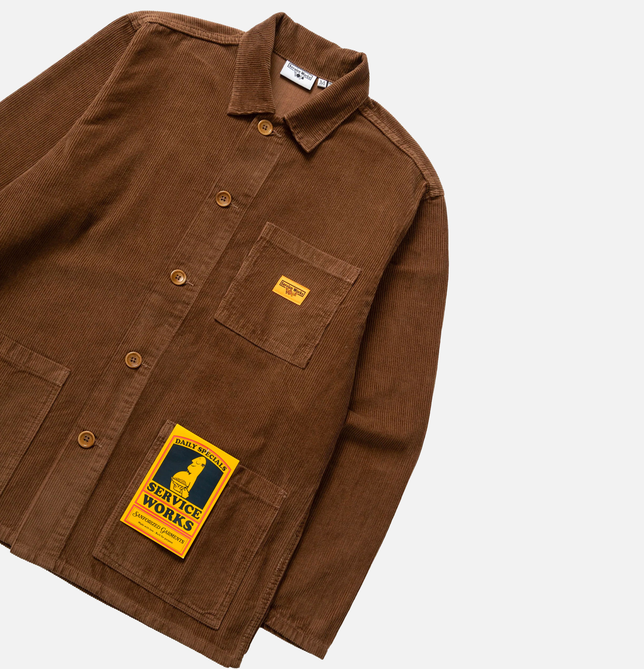 Service Works Corduroy Chore Shirt Bark