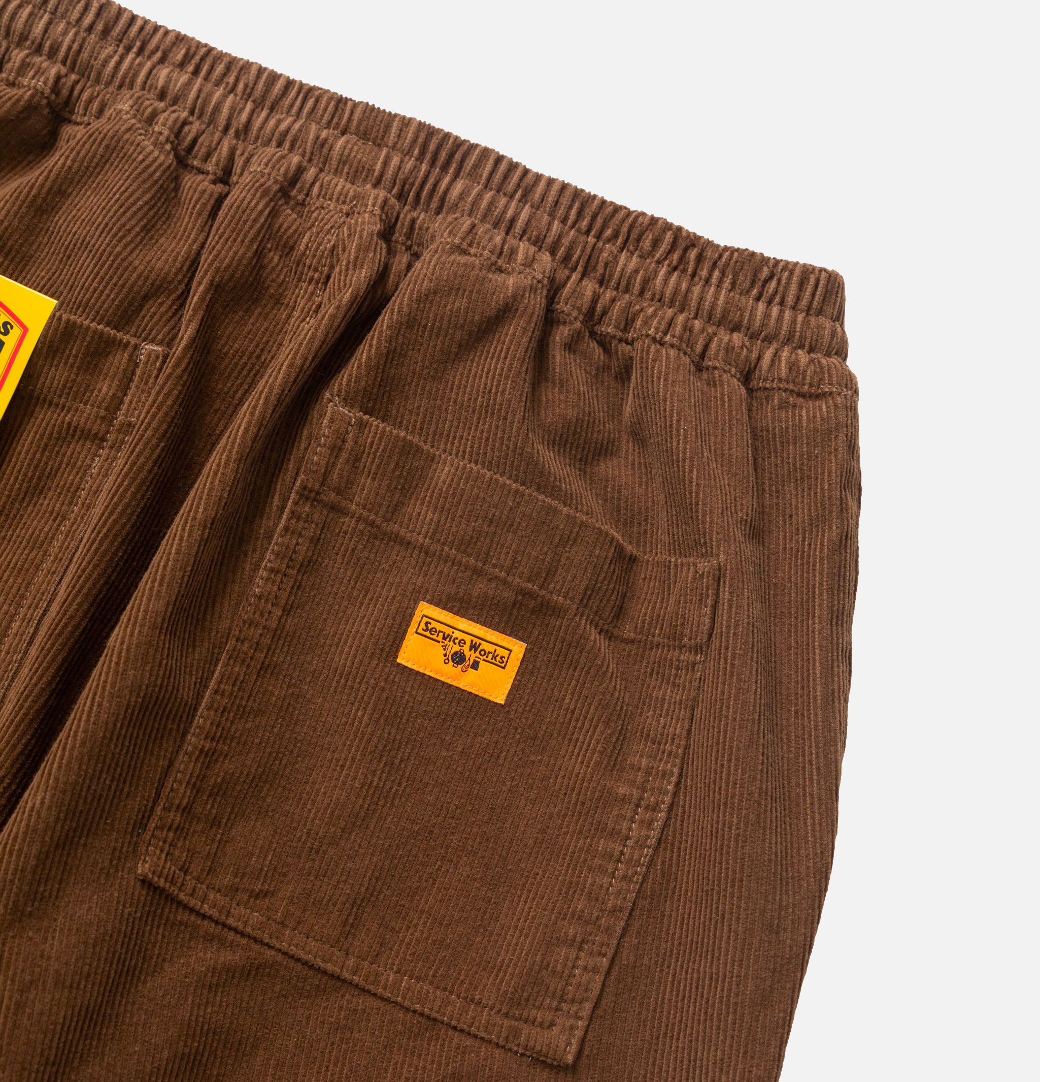 Service Works Pantalon Chef Velours Côtelé Bark