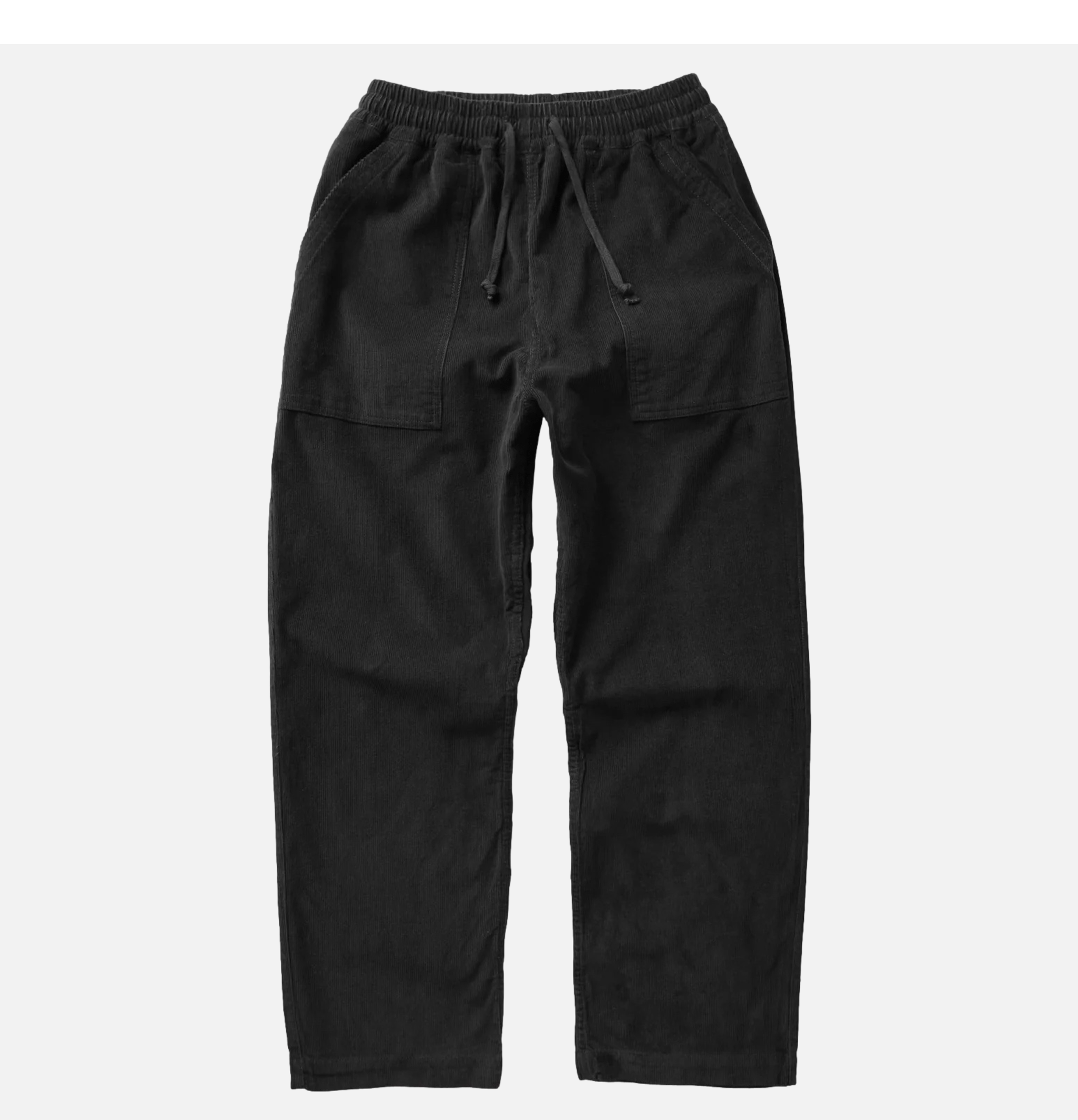 Service Works Pantalon Chef Velours Côtelé Noir