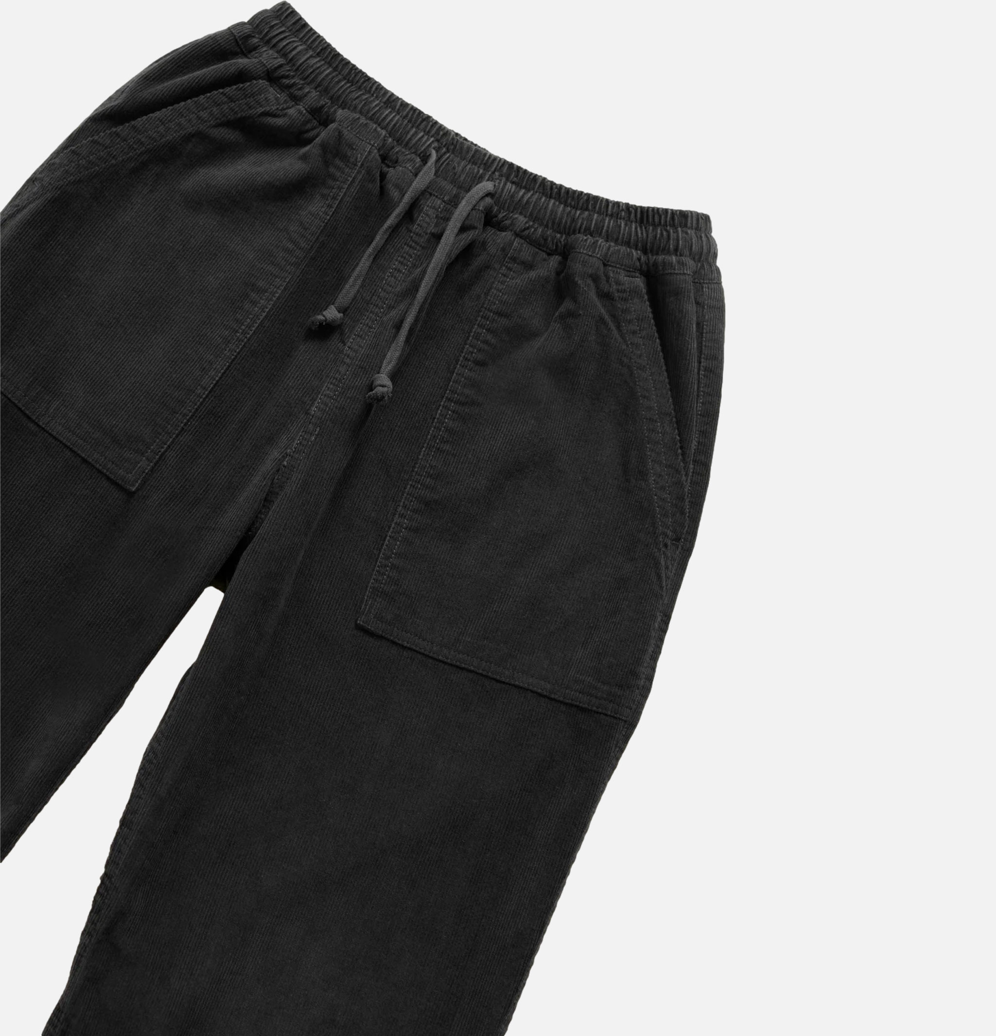 Service Works Pantalon Chef Velours Côtelé Noir