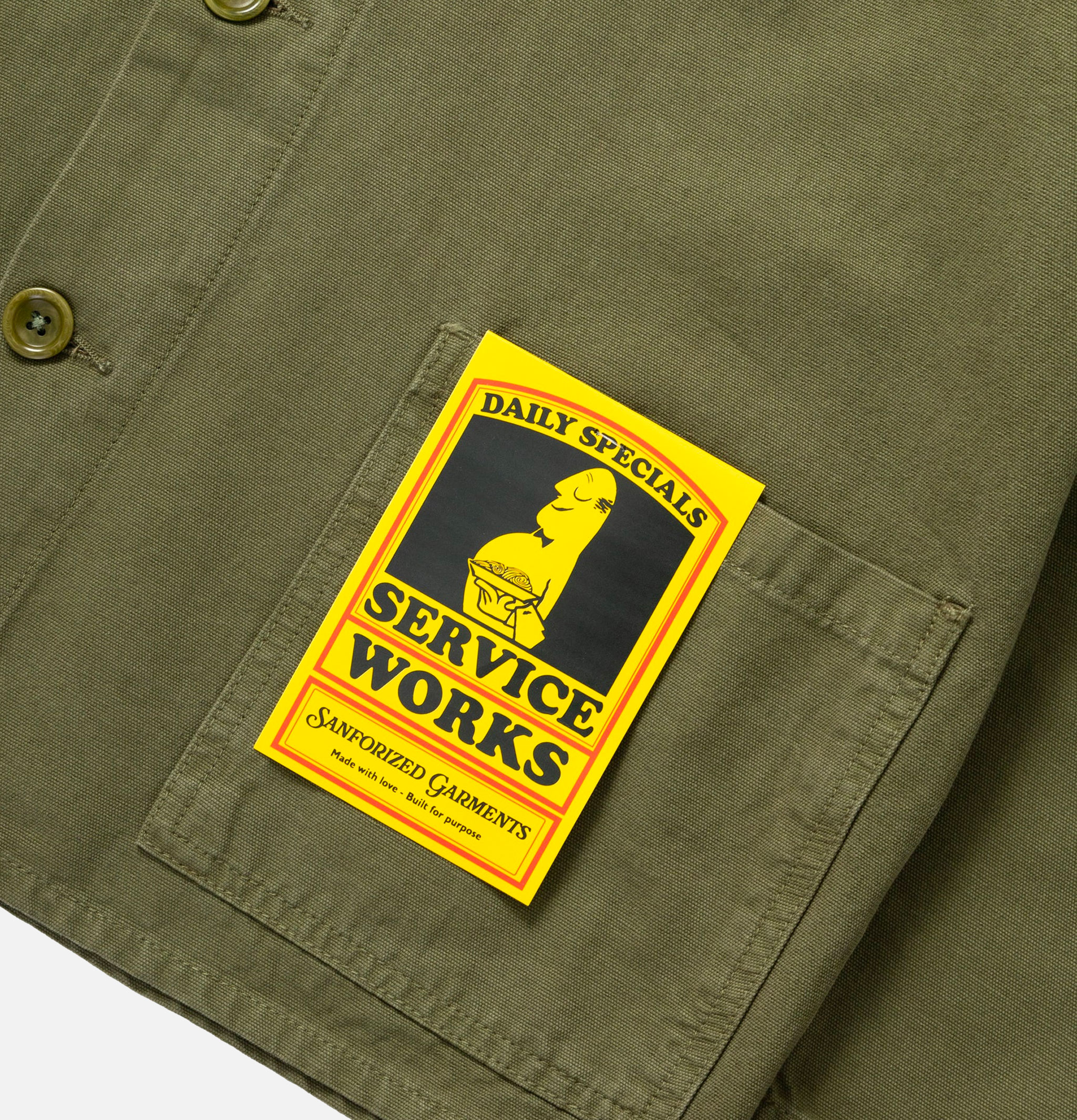 Chemise Travail Service Works Olive