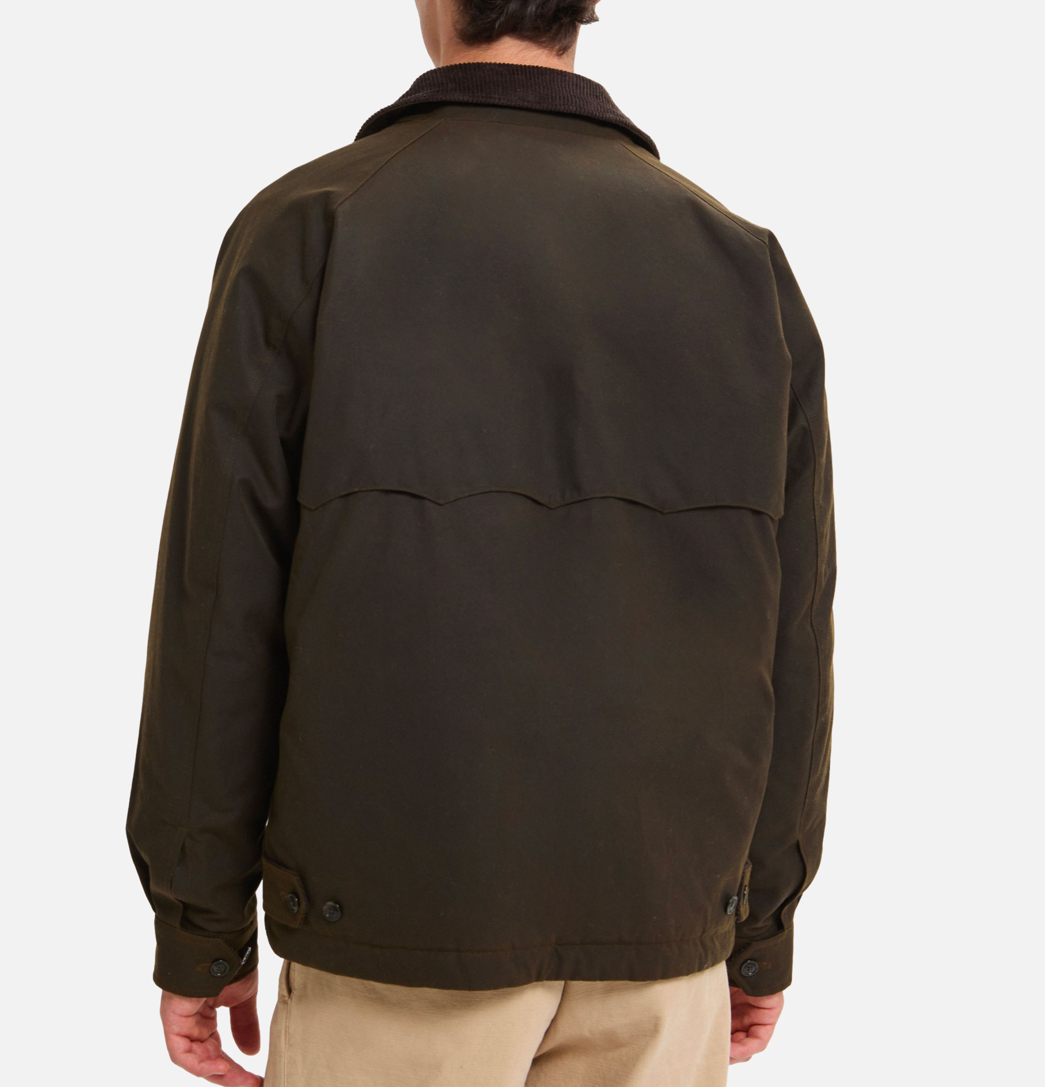 Baracuta Veste Waxed Deck Deep Moss