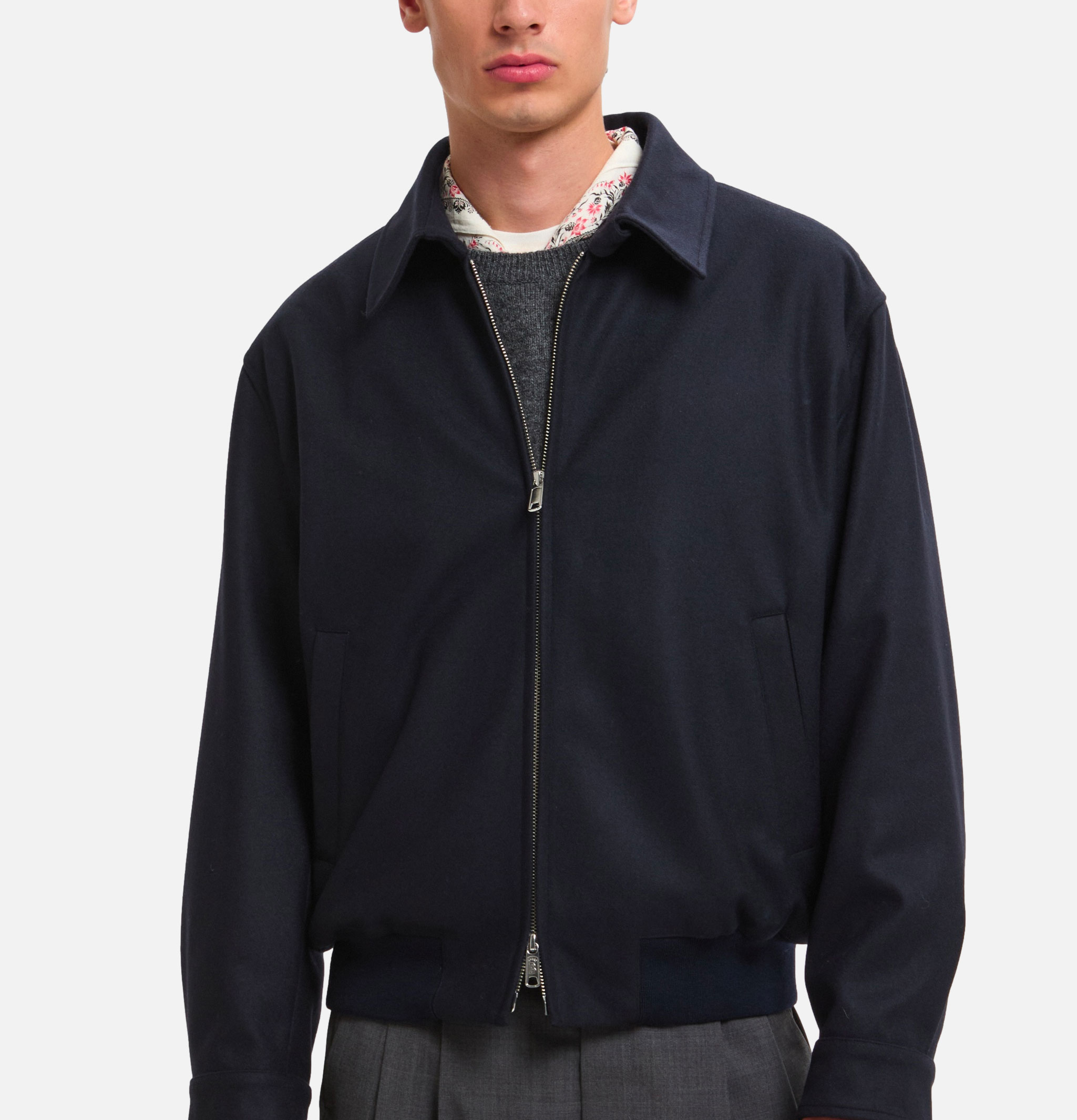 Baracuta Veste G18 Melton Deep Blue