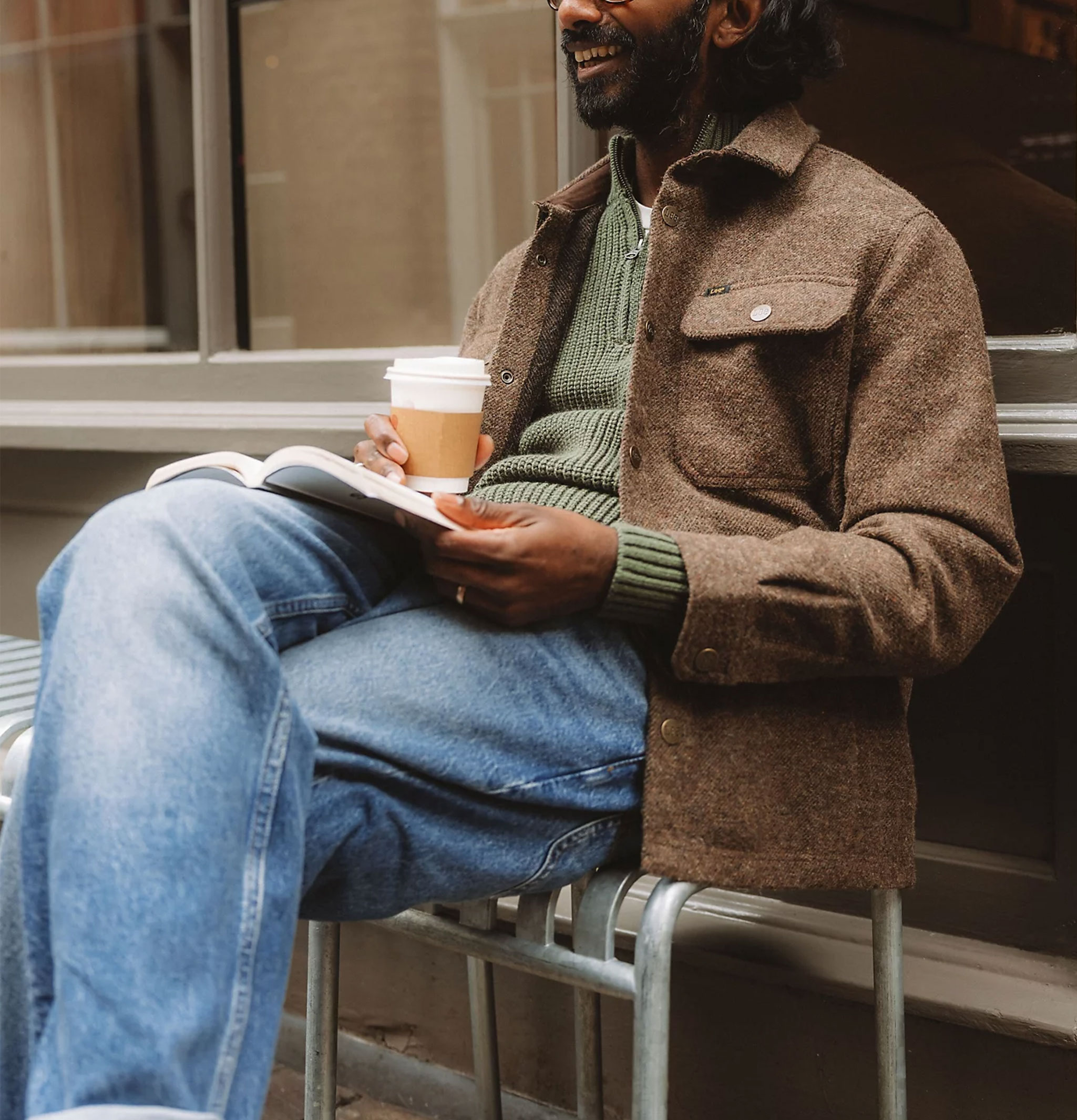 Overshirt Brown Jaspe