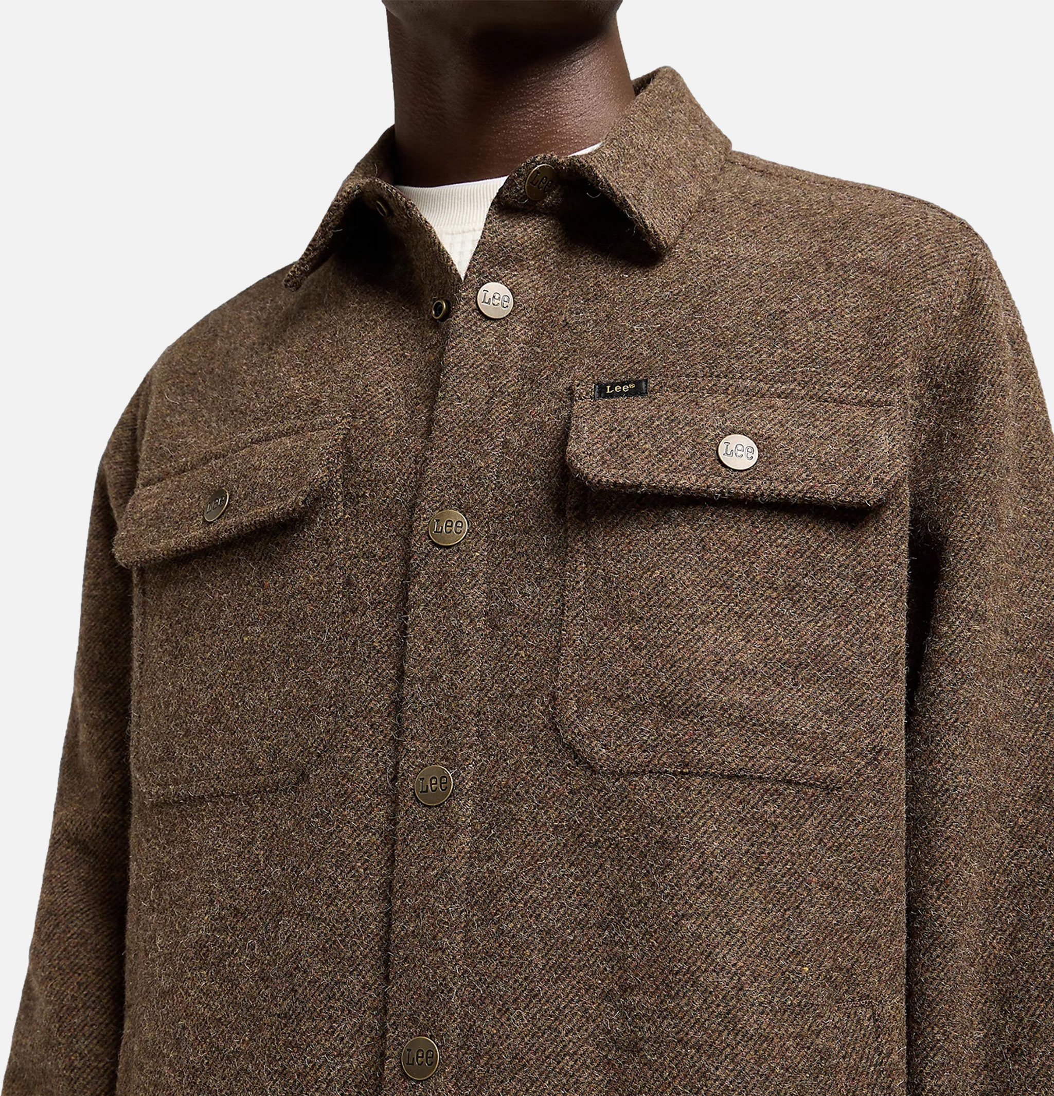 Overshirt Brown Jaspe