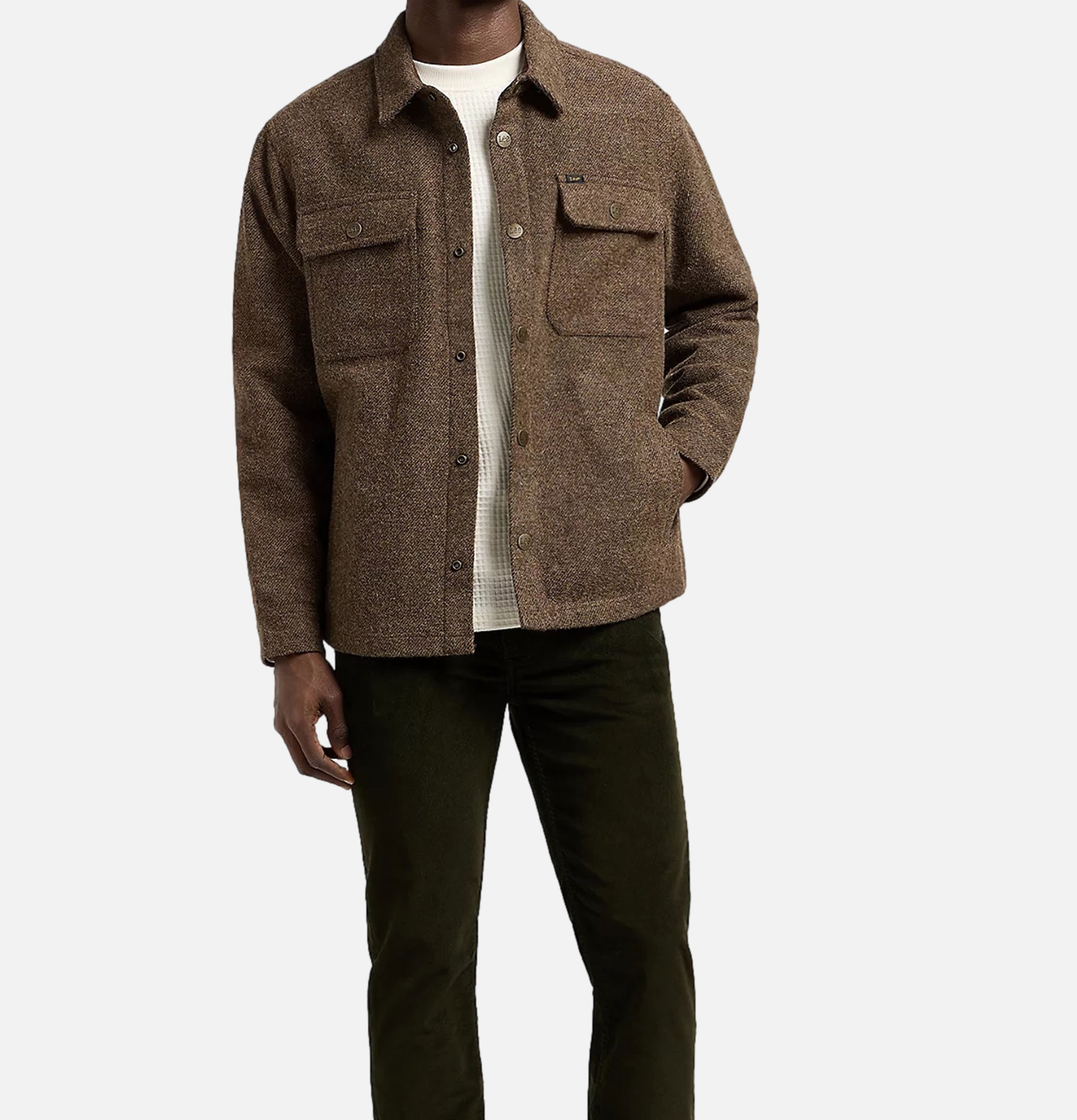 Overshirt Brown Jaspe