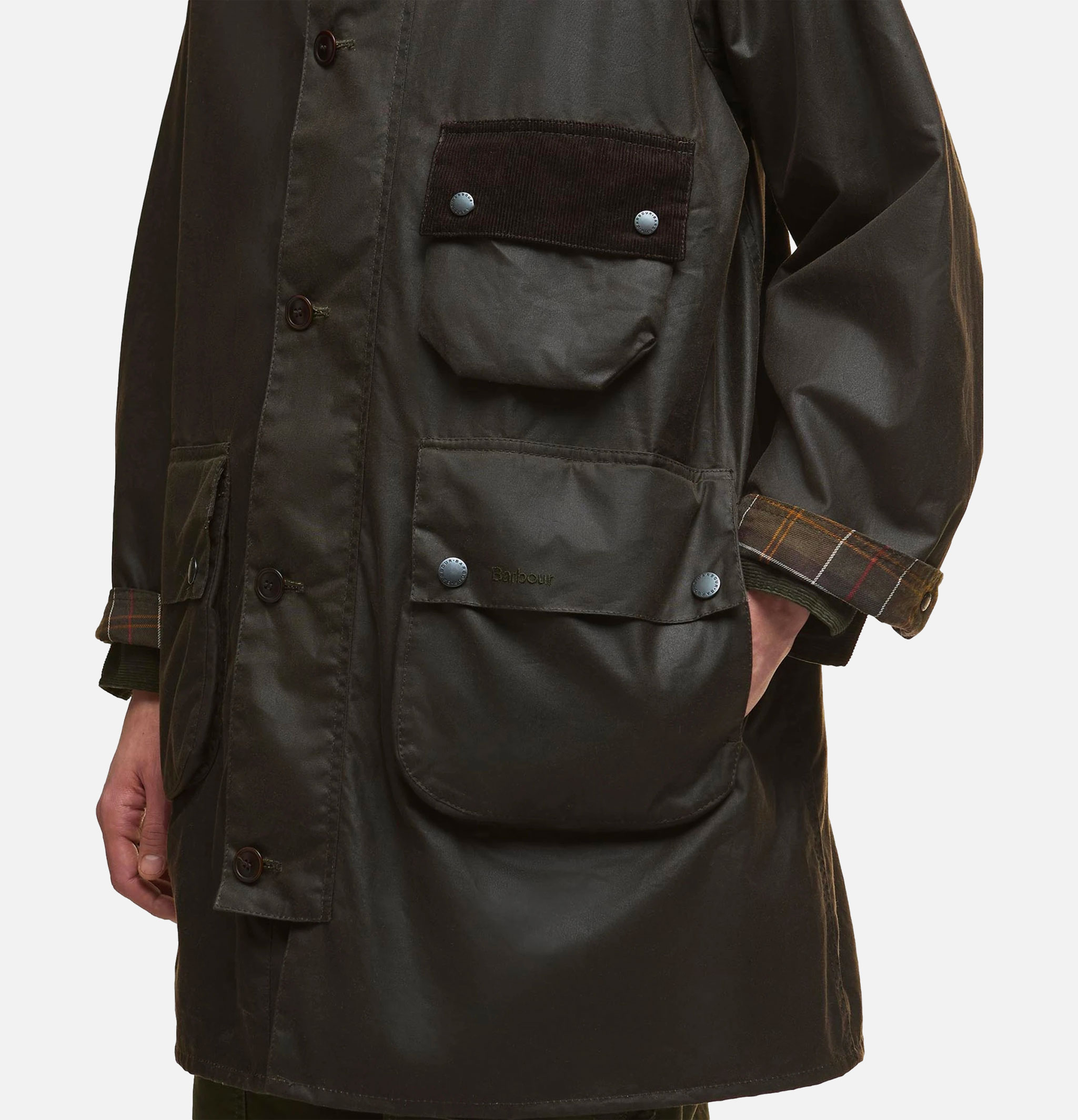 Barbour Solway Trench Archive Olive