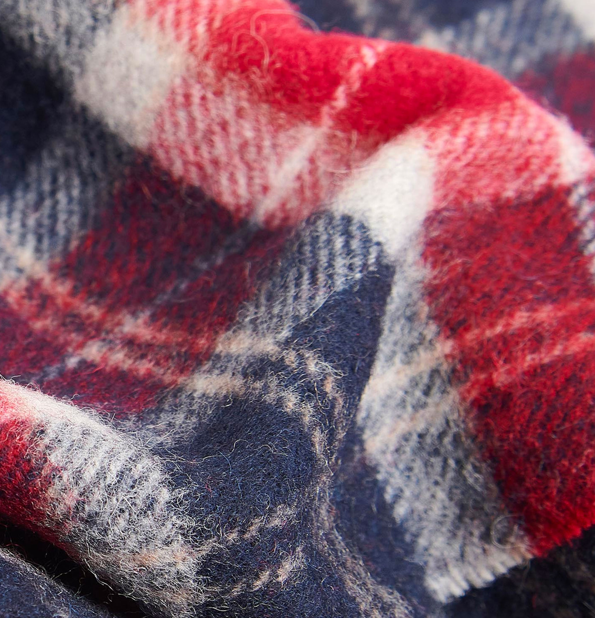 Barbour Cranberry Lambswool Scarf