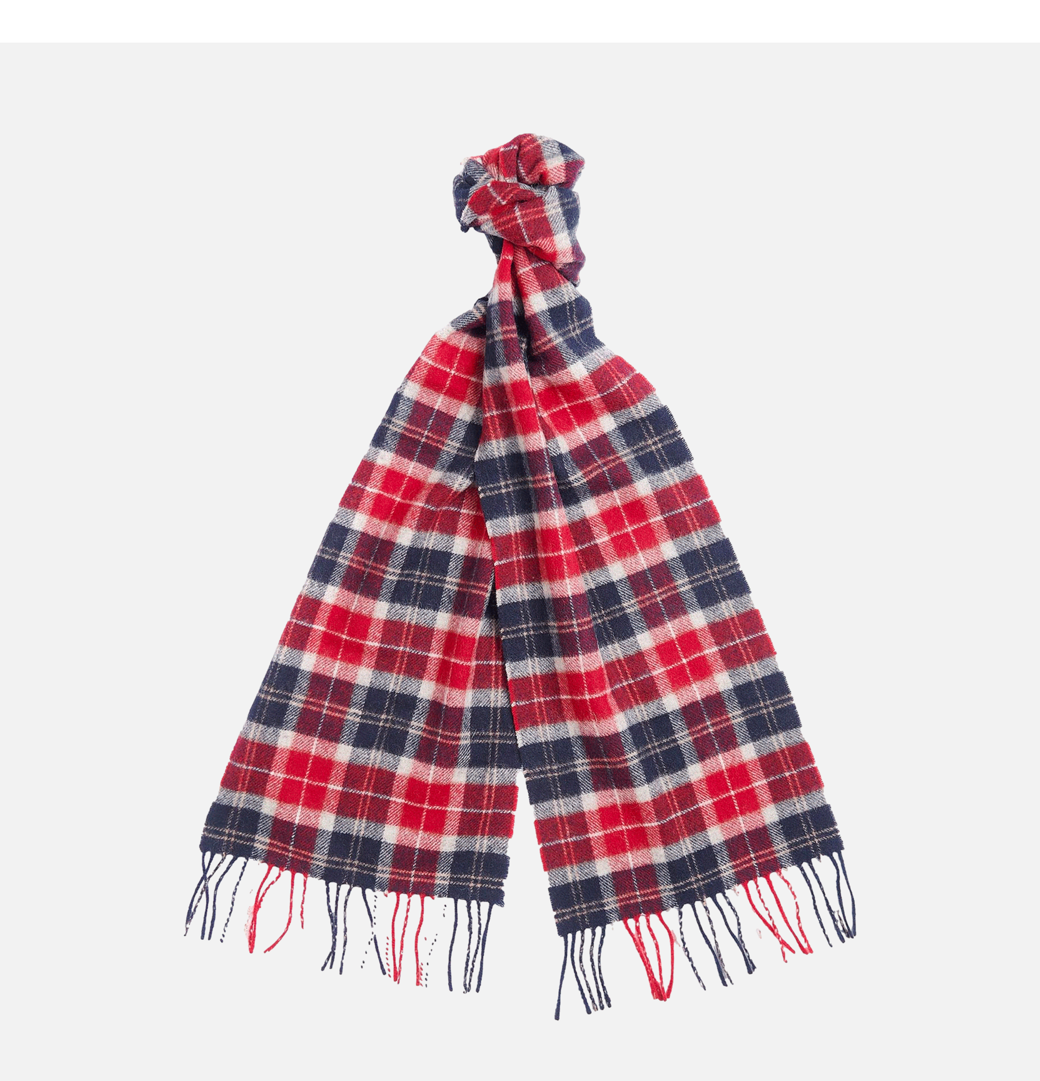 Barbour Écharpe Lambswool Cranberry