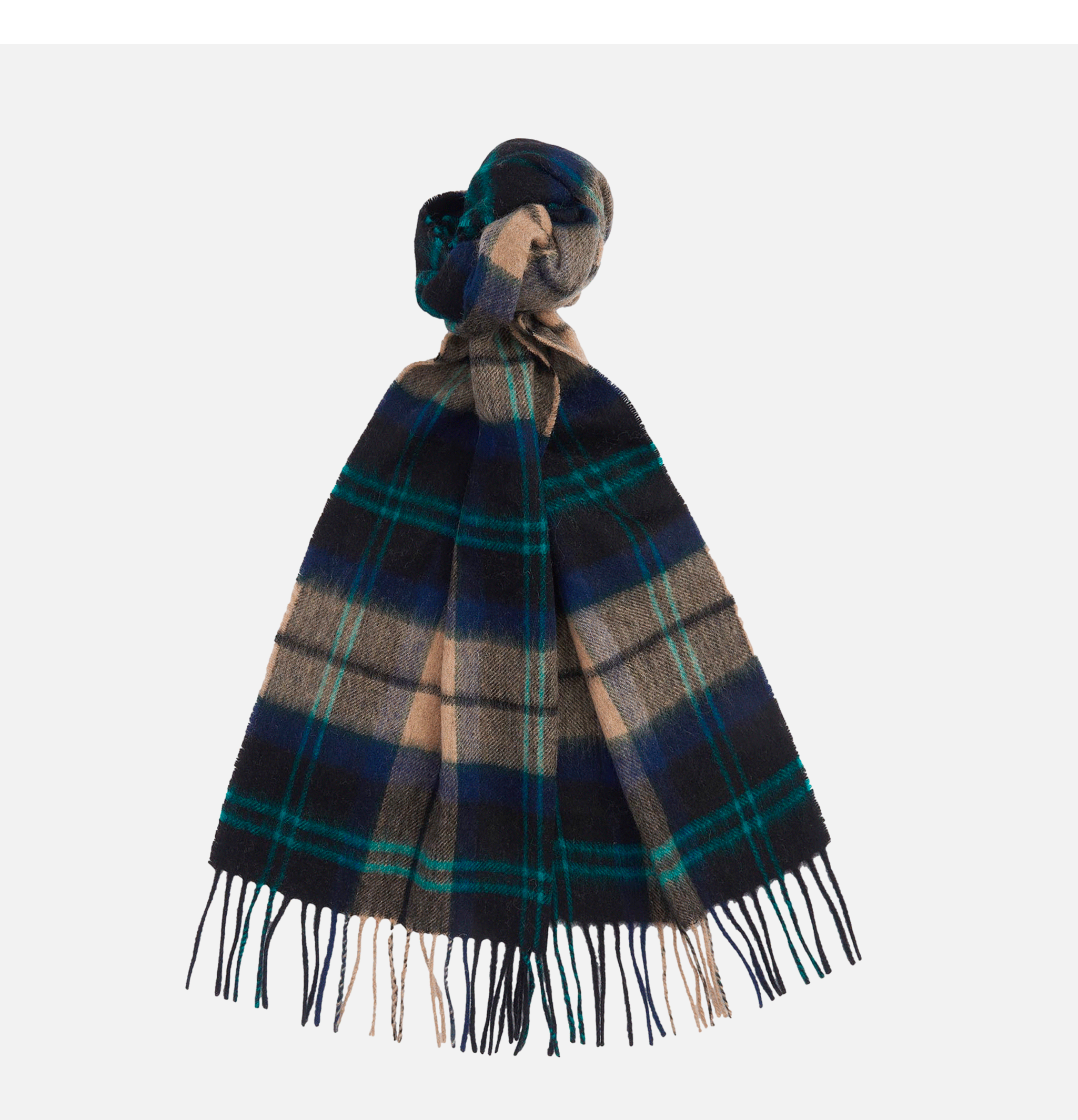 Barbour Echarpe Cashmere Green Loche