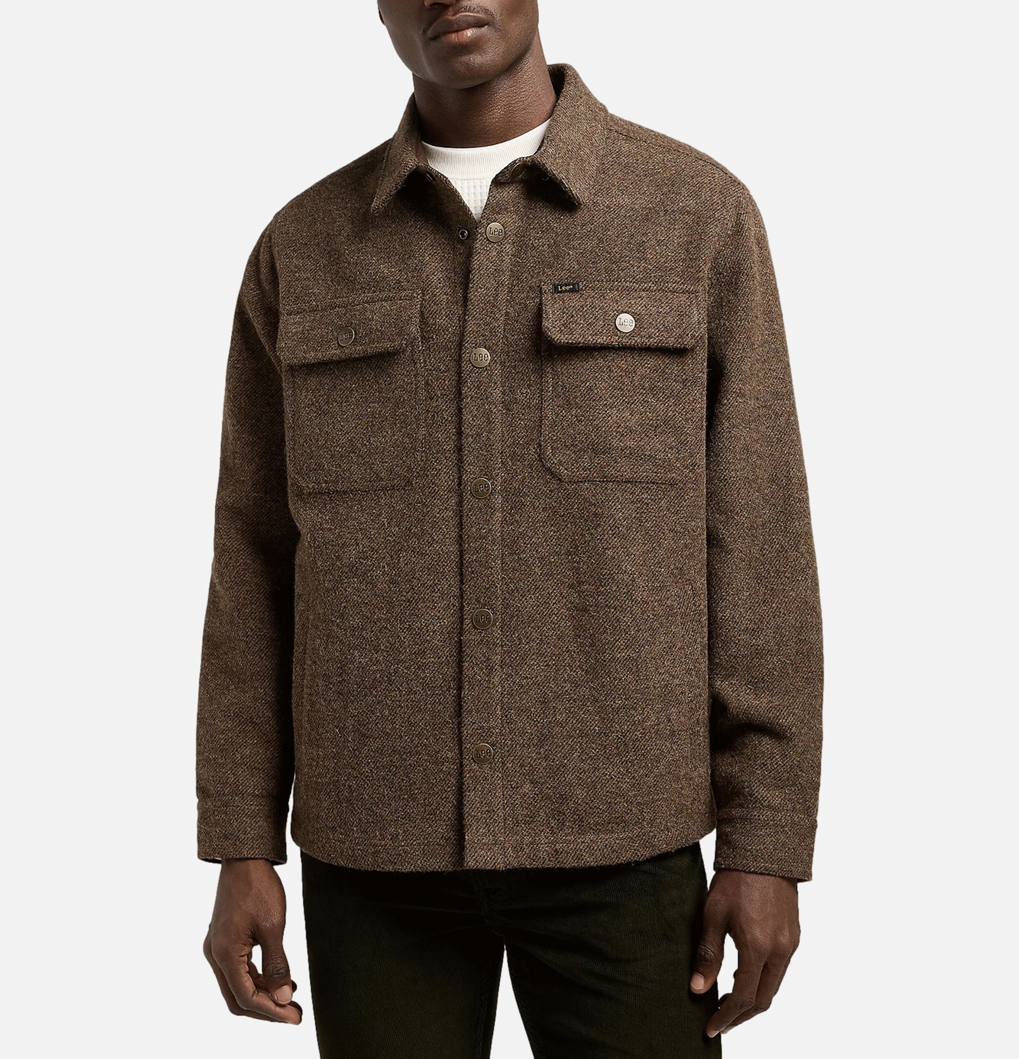 Overshirt Brown Jaspe