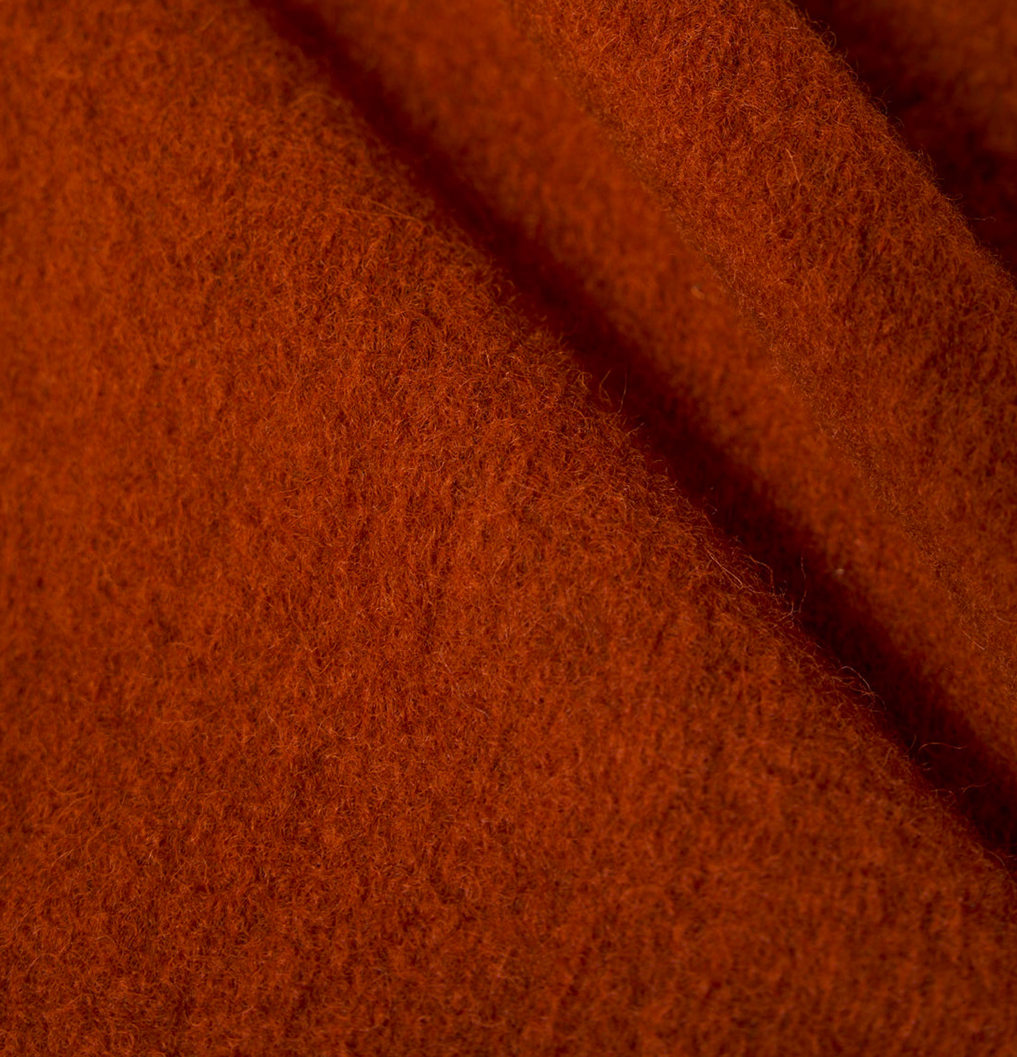 Zip Waistcoat Wool Rust