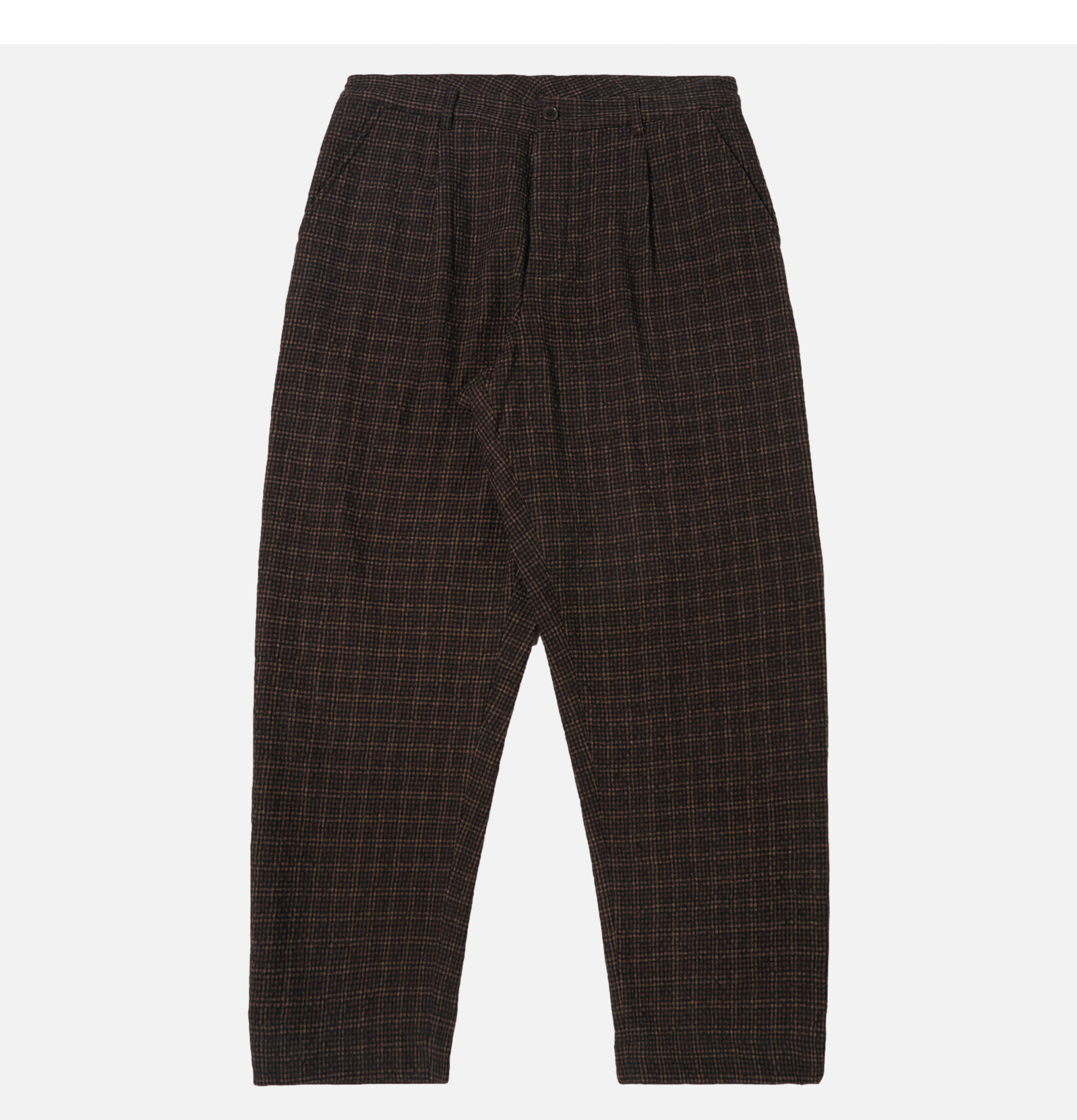 Duke Pant Cedar Check Brown