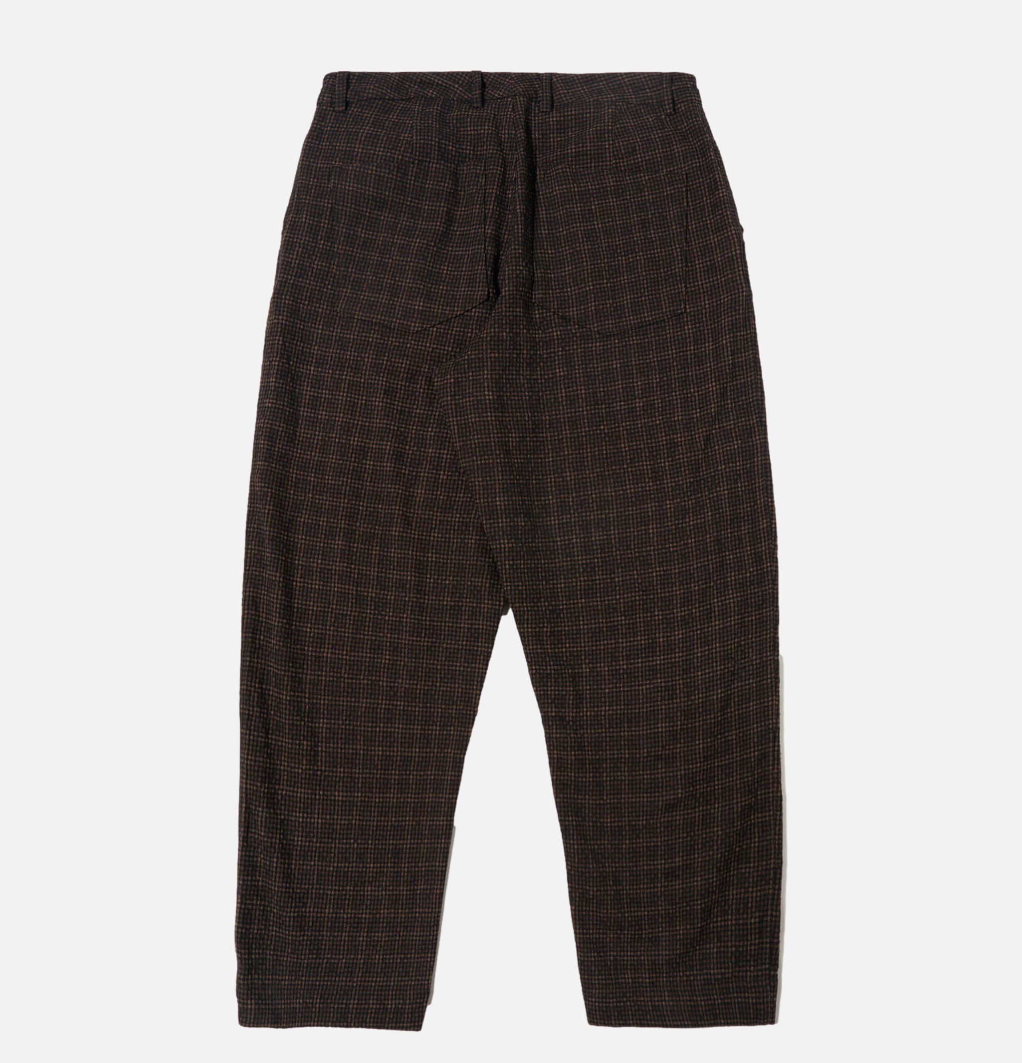 Duke Pant Cedar Check Brown