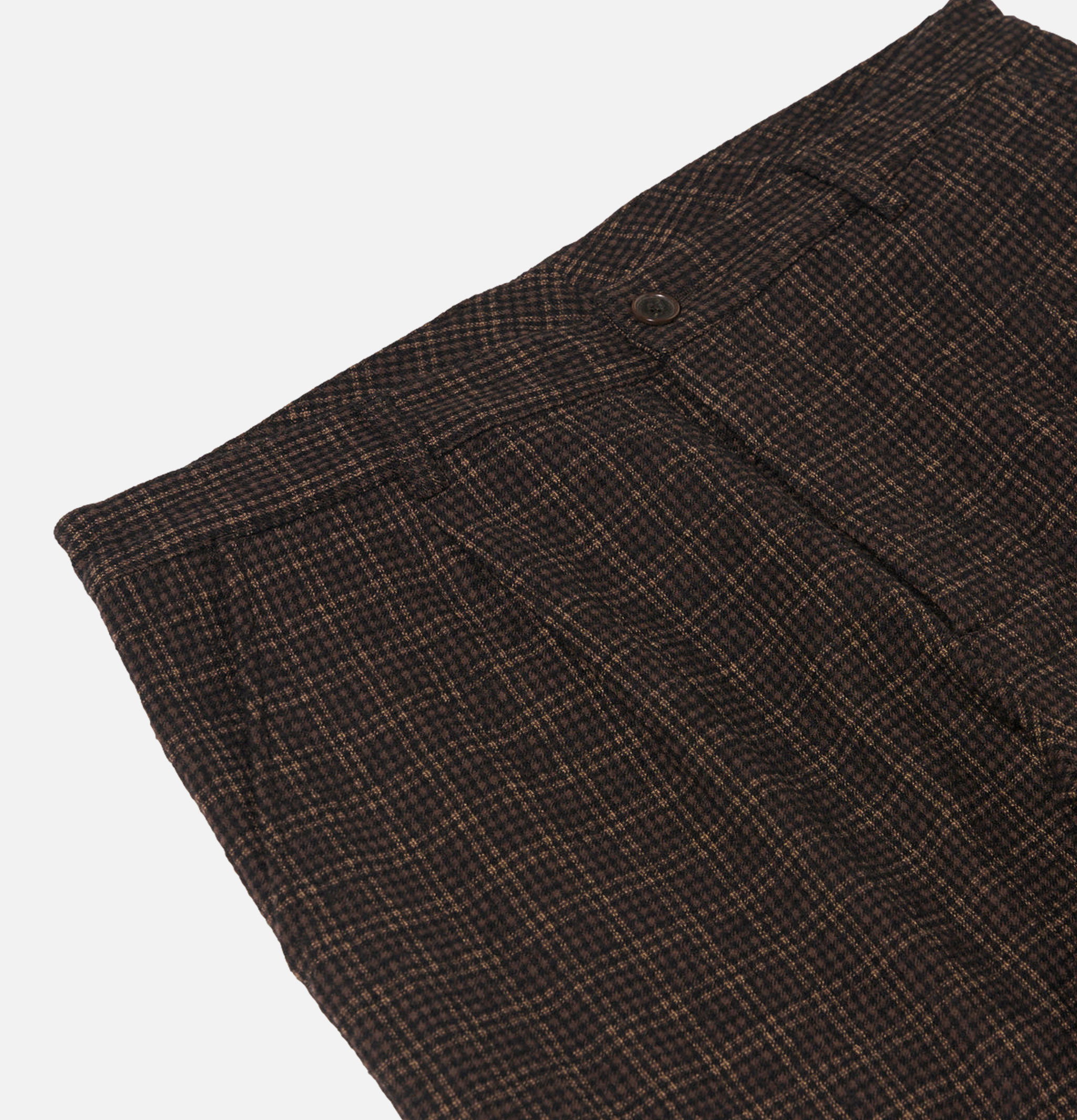 Duke Pant Cedar Check Brown