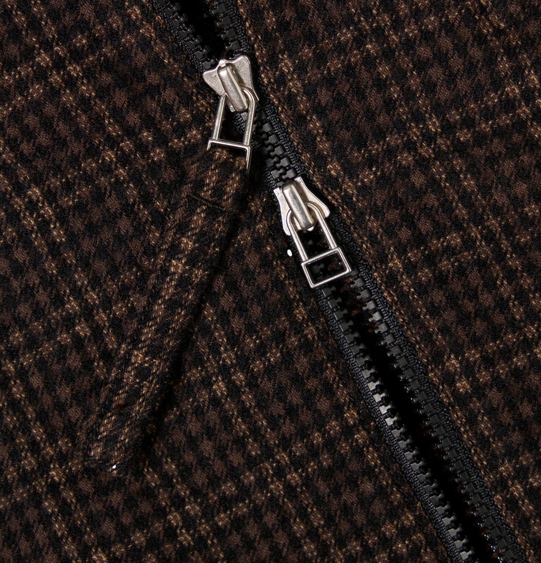 Zip Shirt Cedar Check Brown