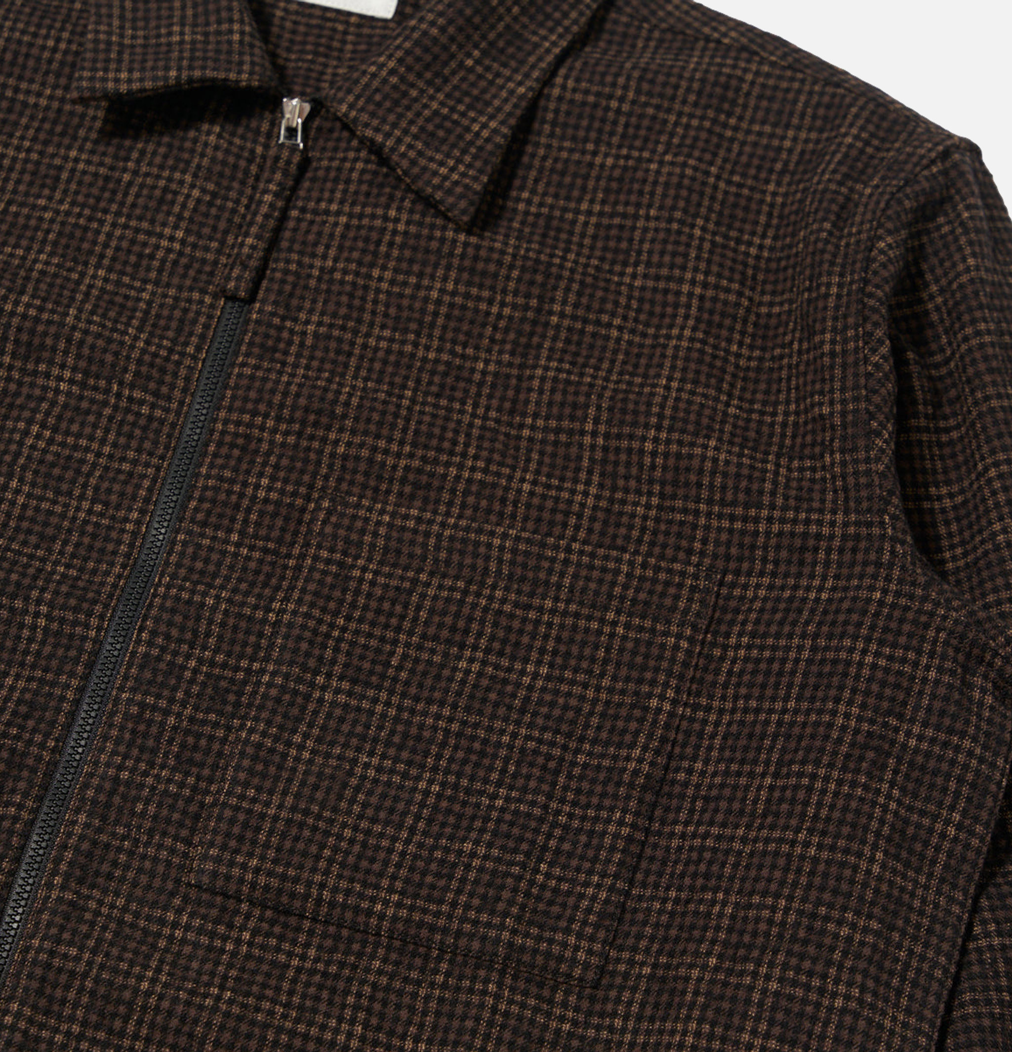 Zip Shirt Cedar Check Brown