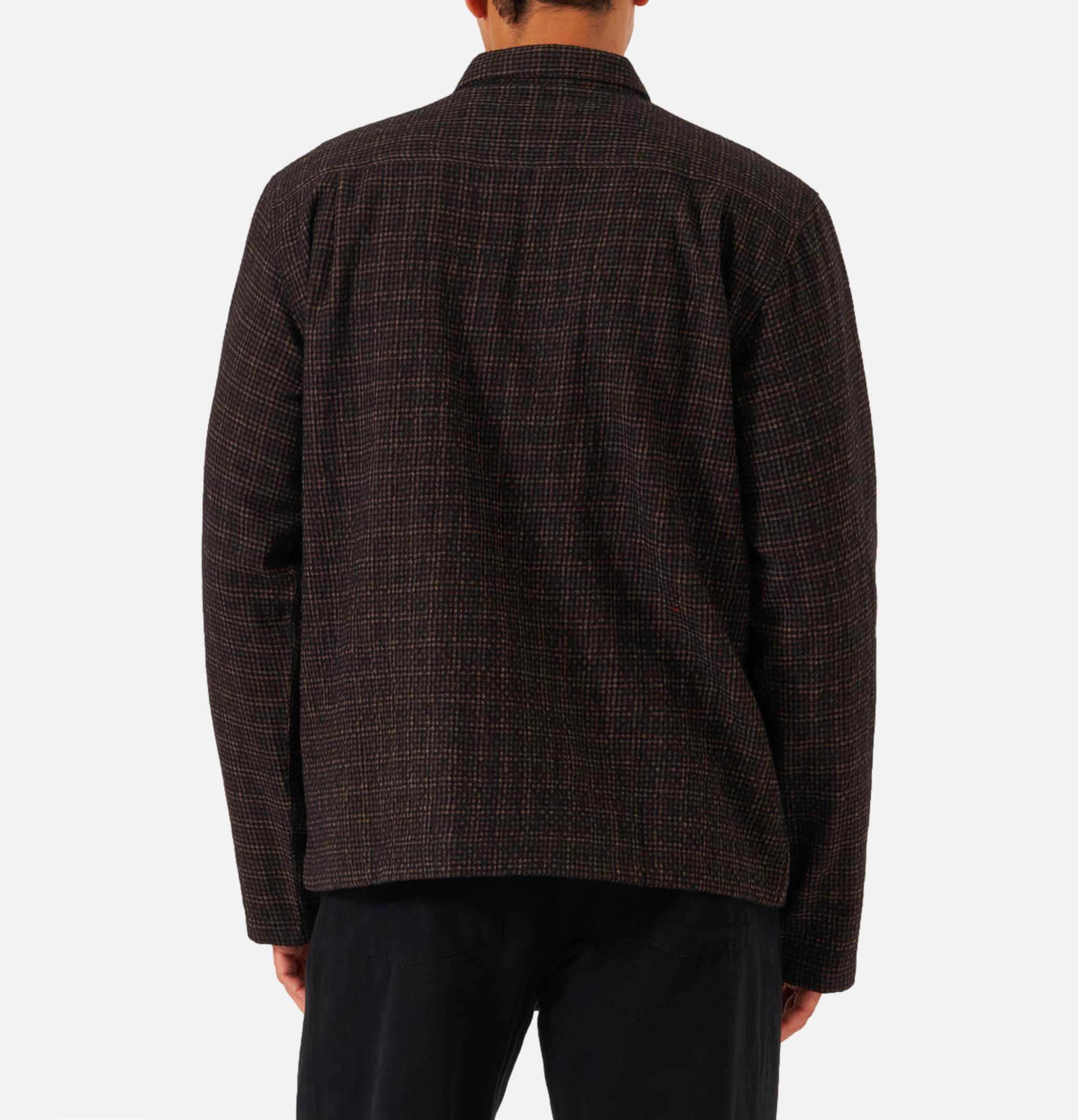 Zip Shirt Cedar Check Brown