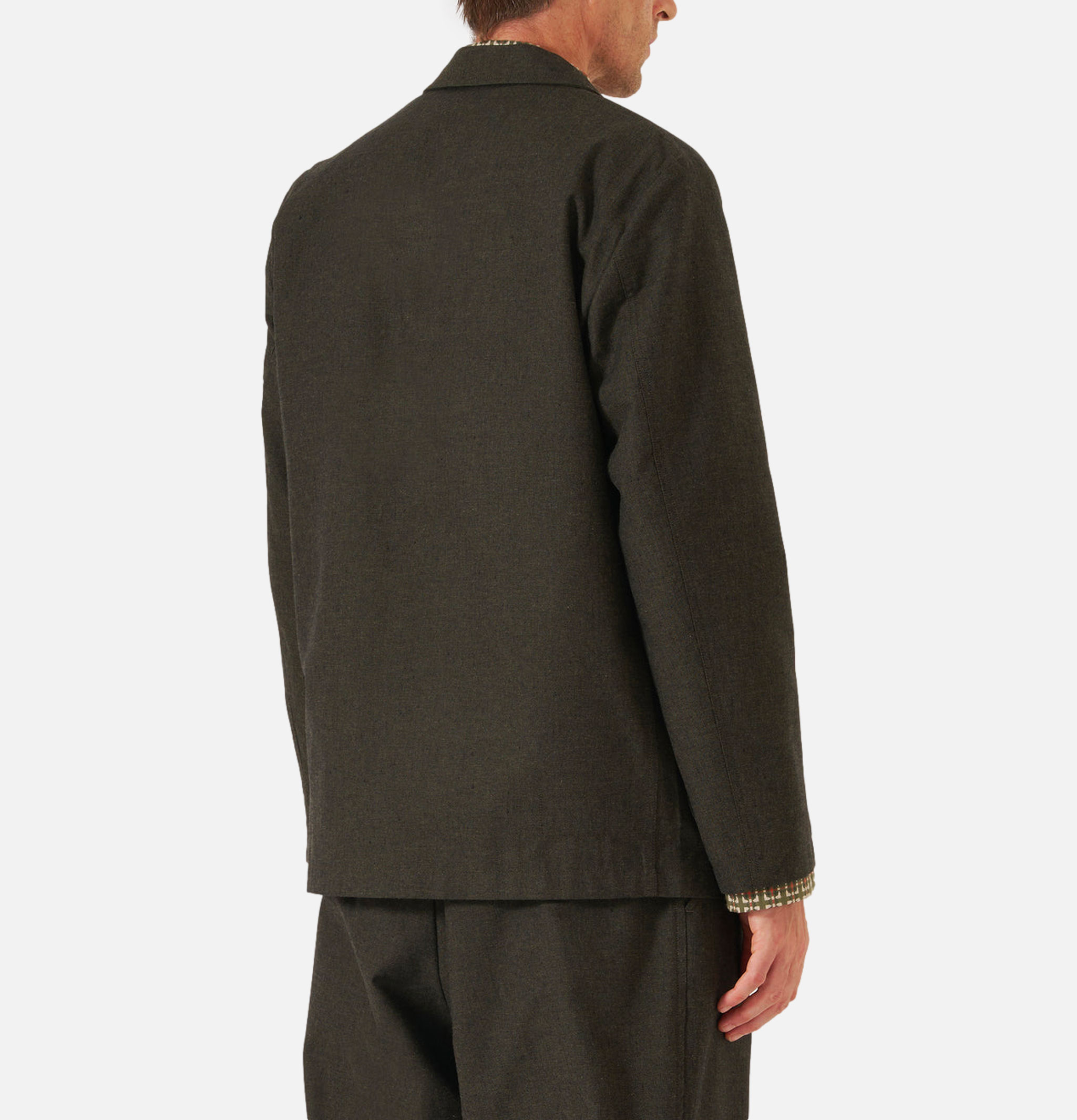 Three Button Jacket Lucca Suiting Olive