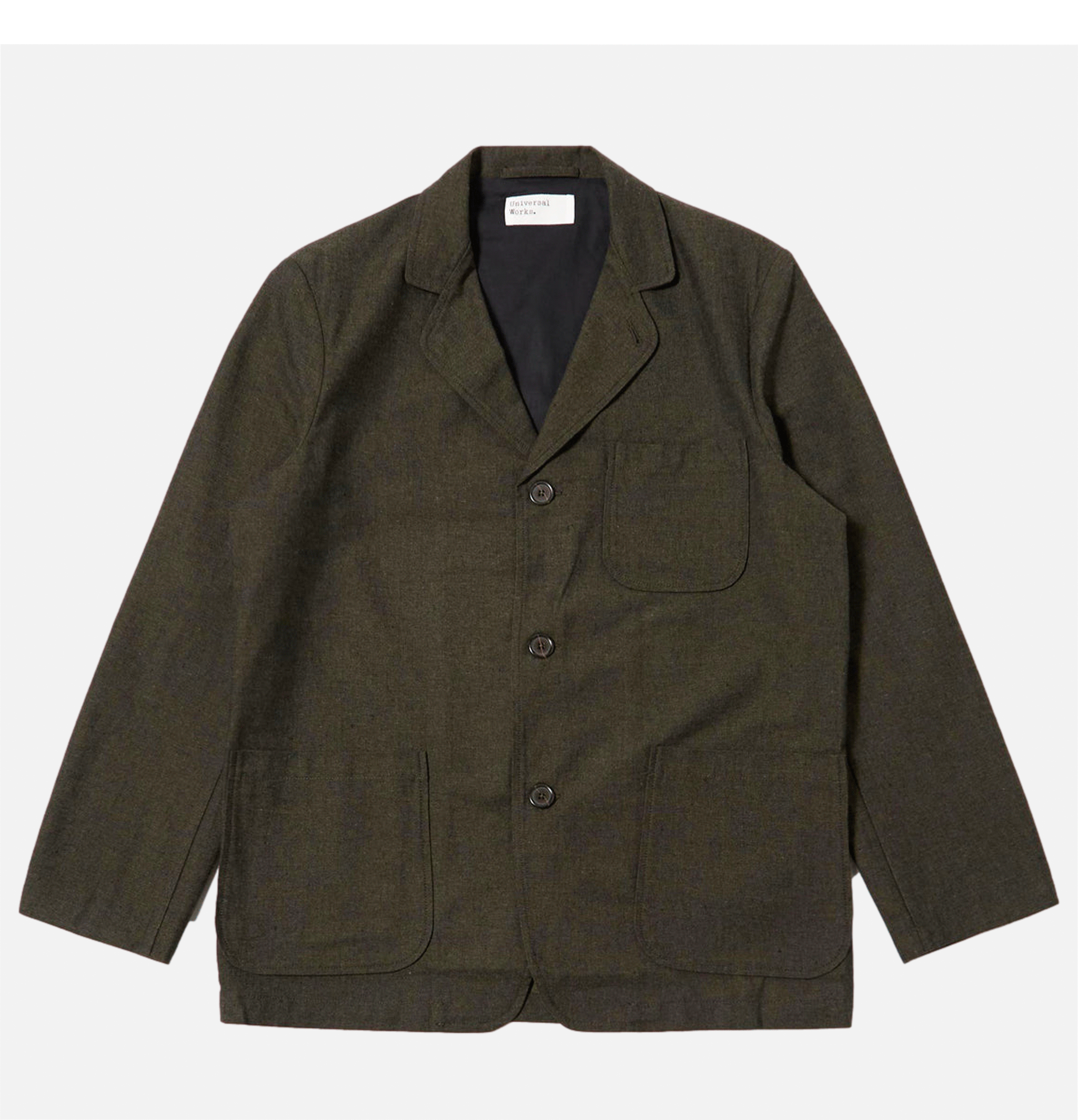 Three Button Jacket Lucca Suiting Olive