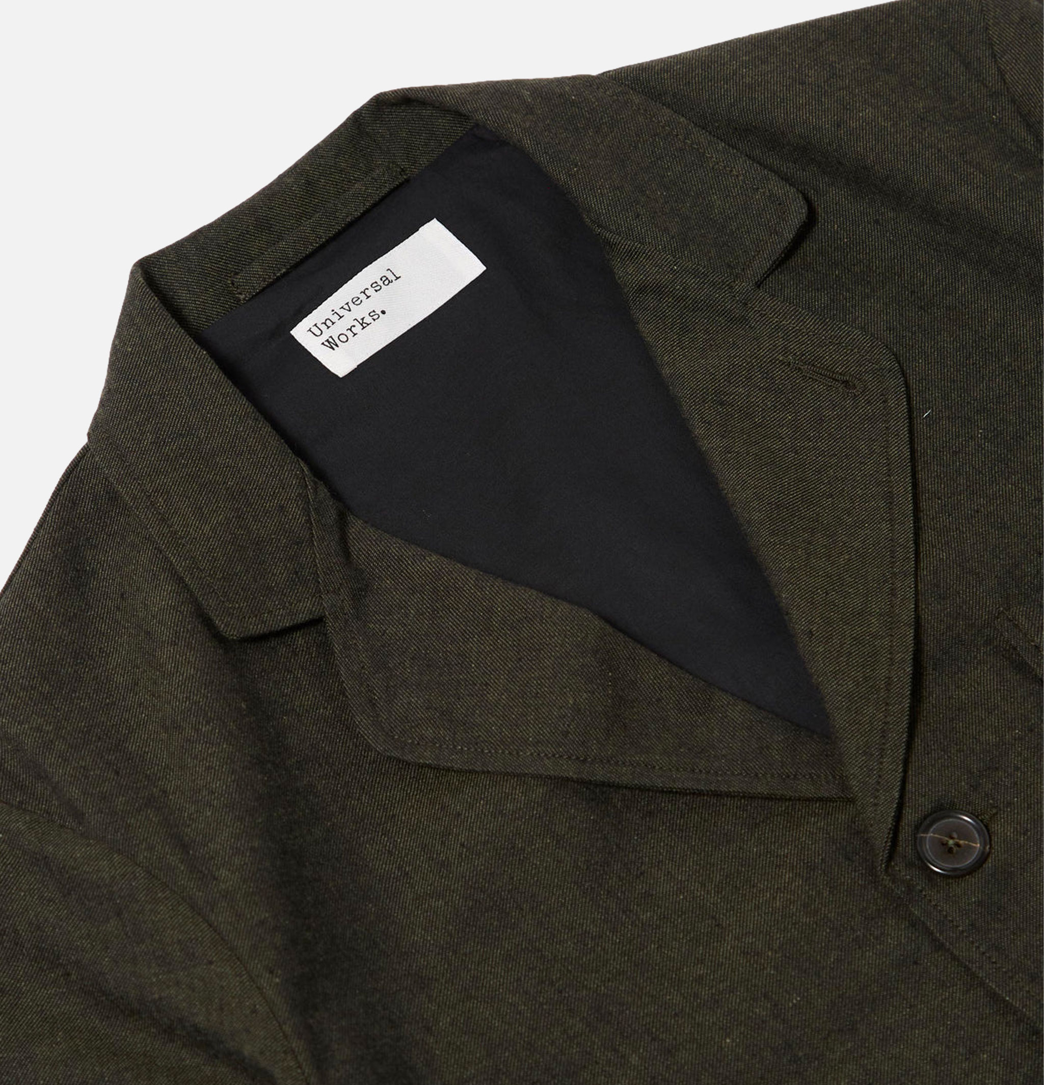 Three Button Jacket Lucca Suiting Olive