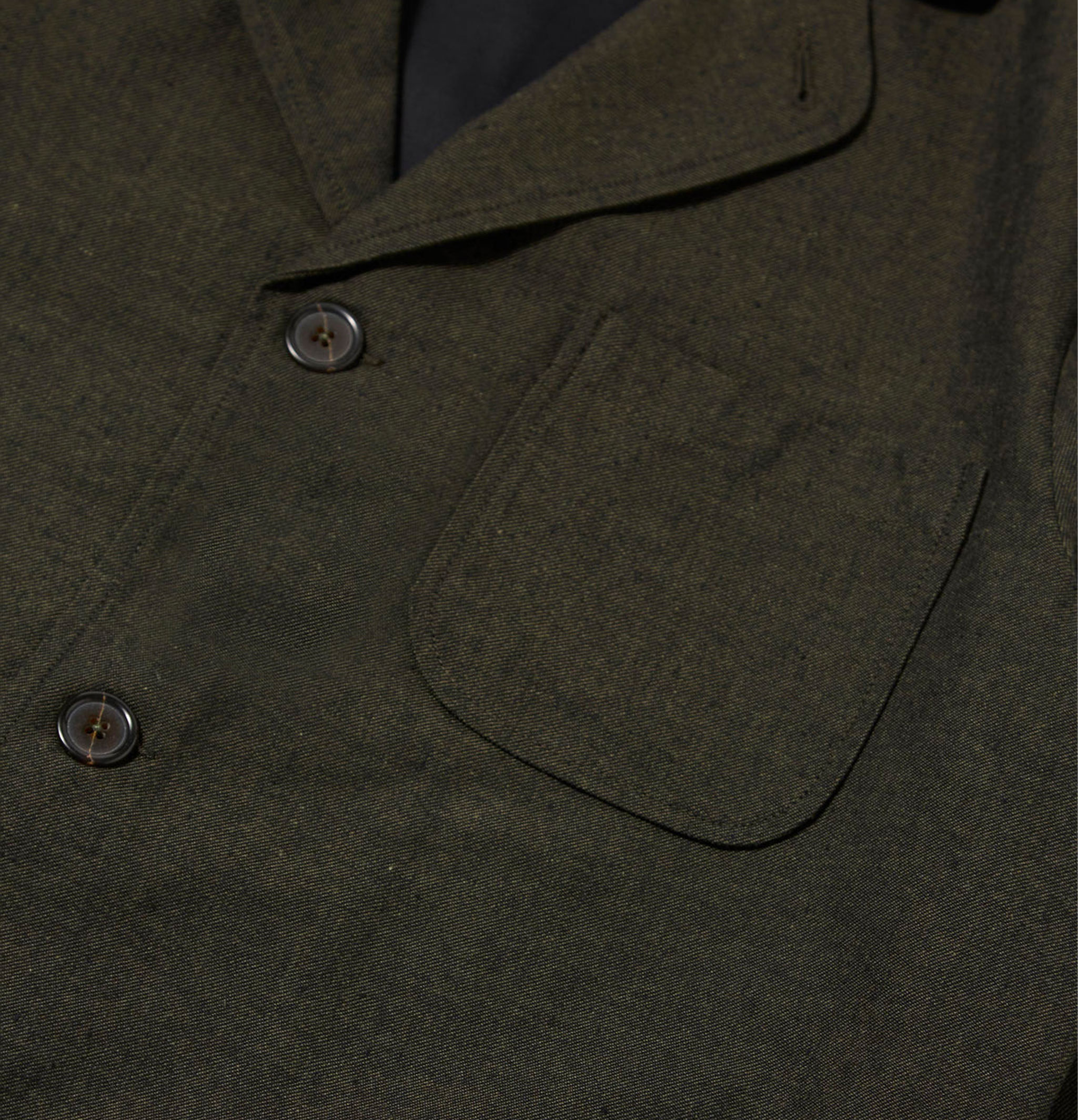 Three Button Jacket Lucca Suiting Olive