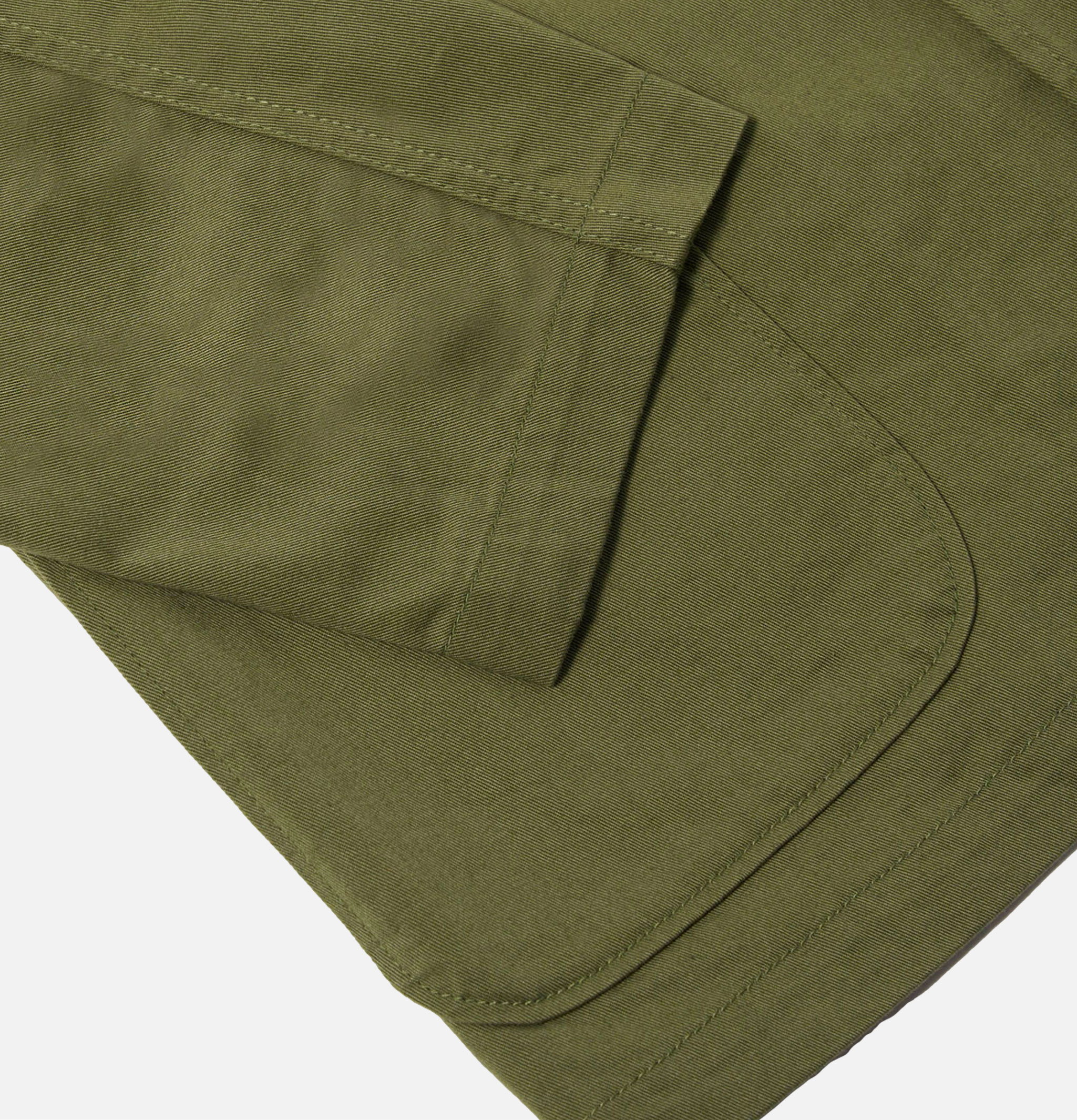 Three Button Jacket Twill Olive