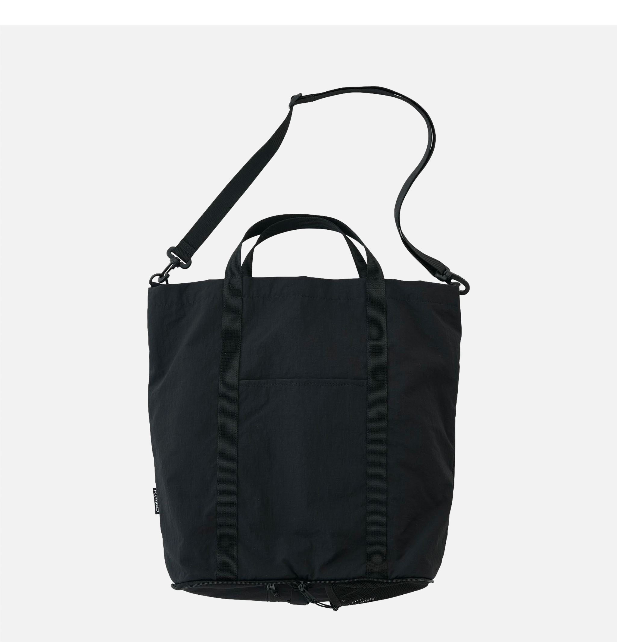 Nylon Packable Tote Black