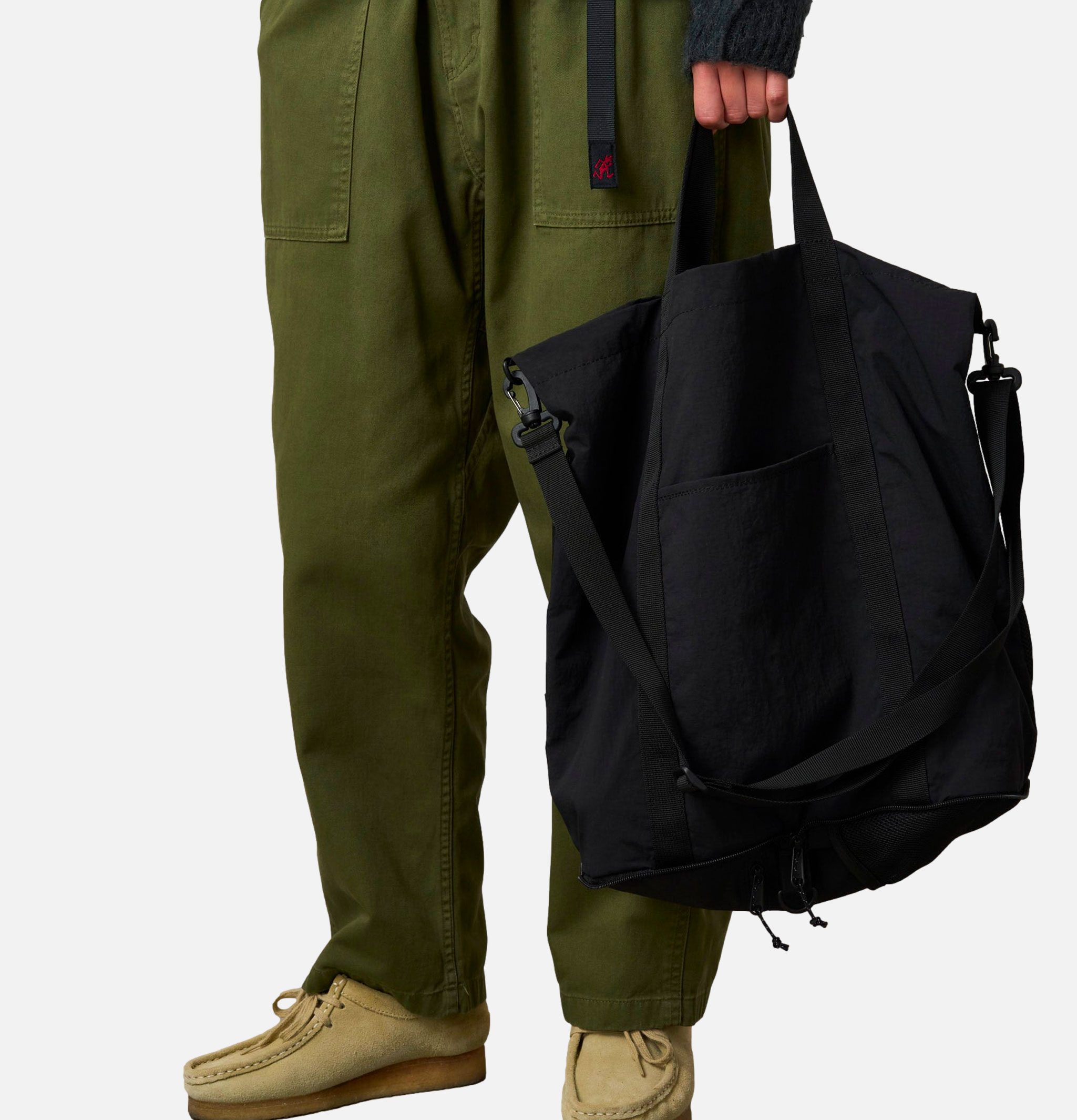 Nylon Packable Tote Black