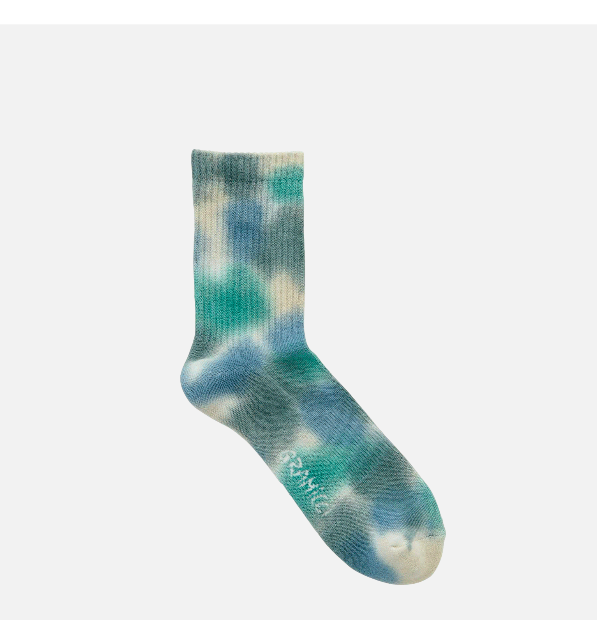 Tie Dye Crew Socks Blue