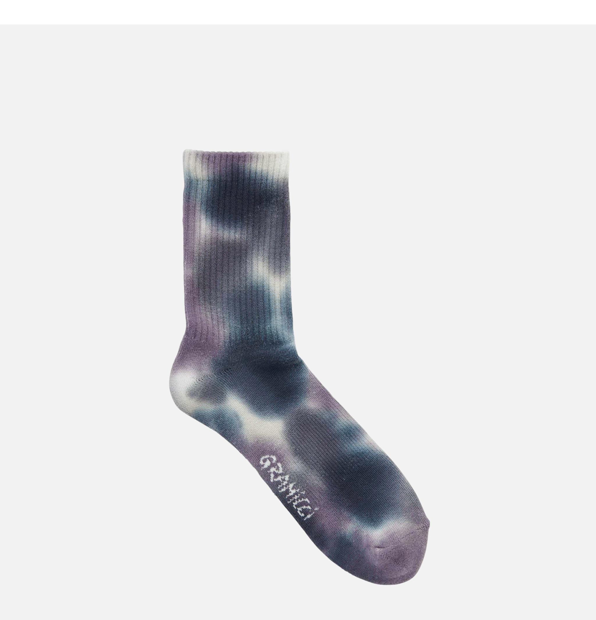 Tie Dye Crew Socks Purple