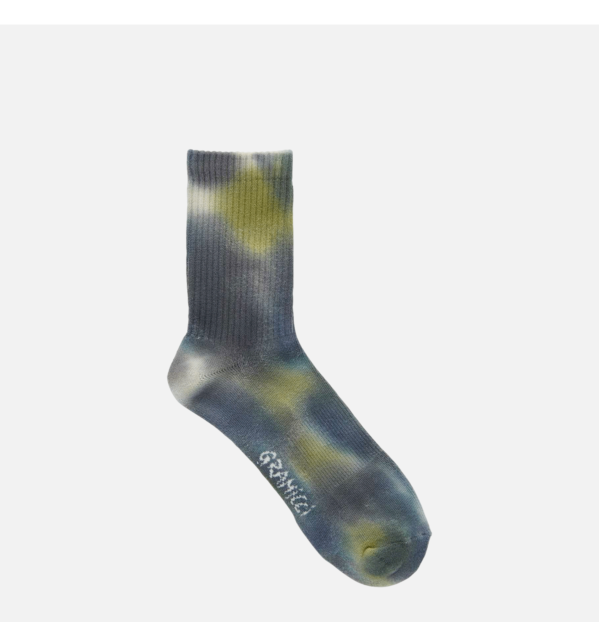 Tie Dye Crew Socks Green