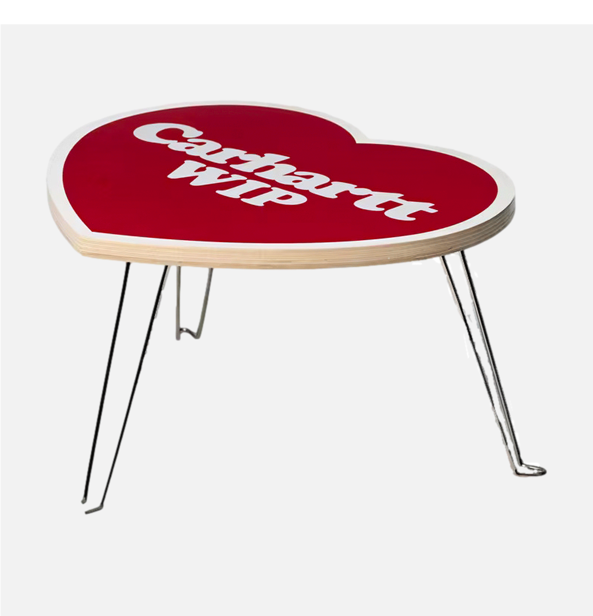 Heart Folding Table Scarlet