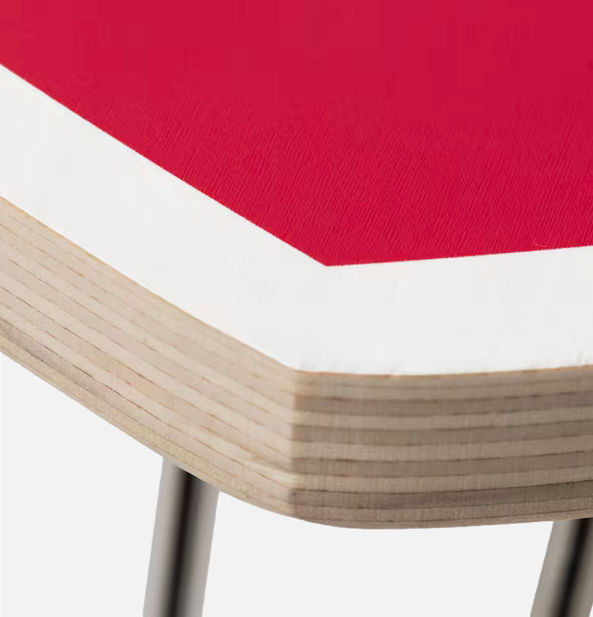 Heart Folding Table Scarlet