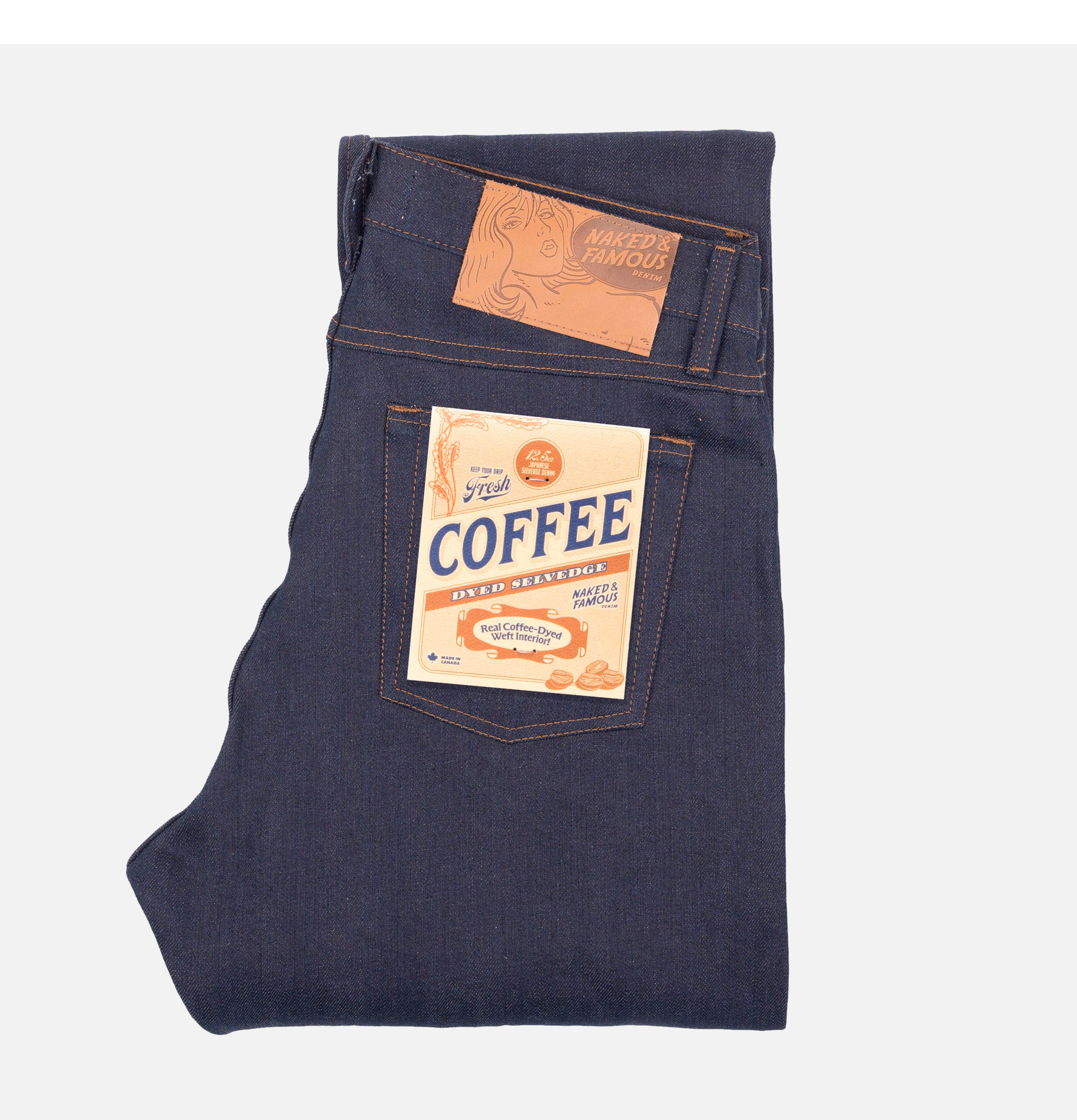 Jean Weird Guy Coffee Dye