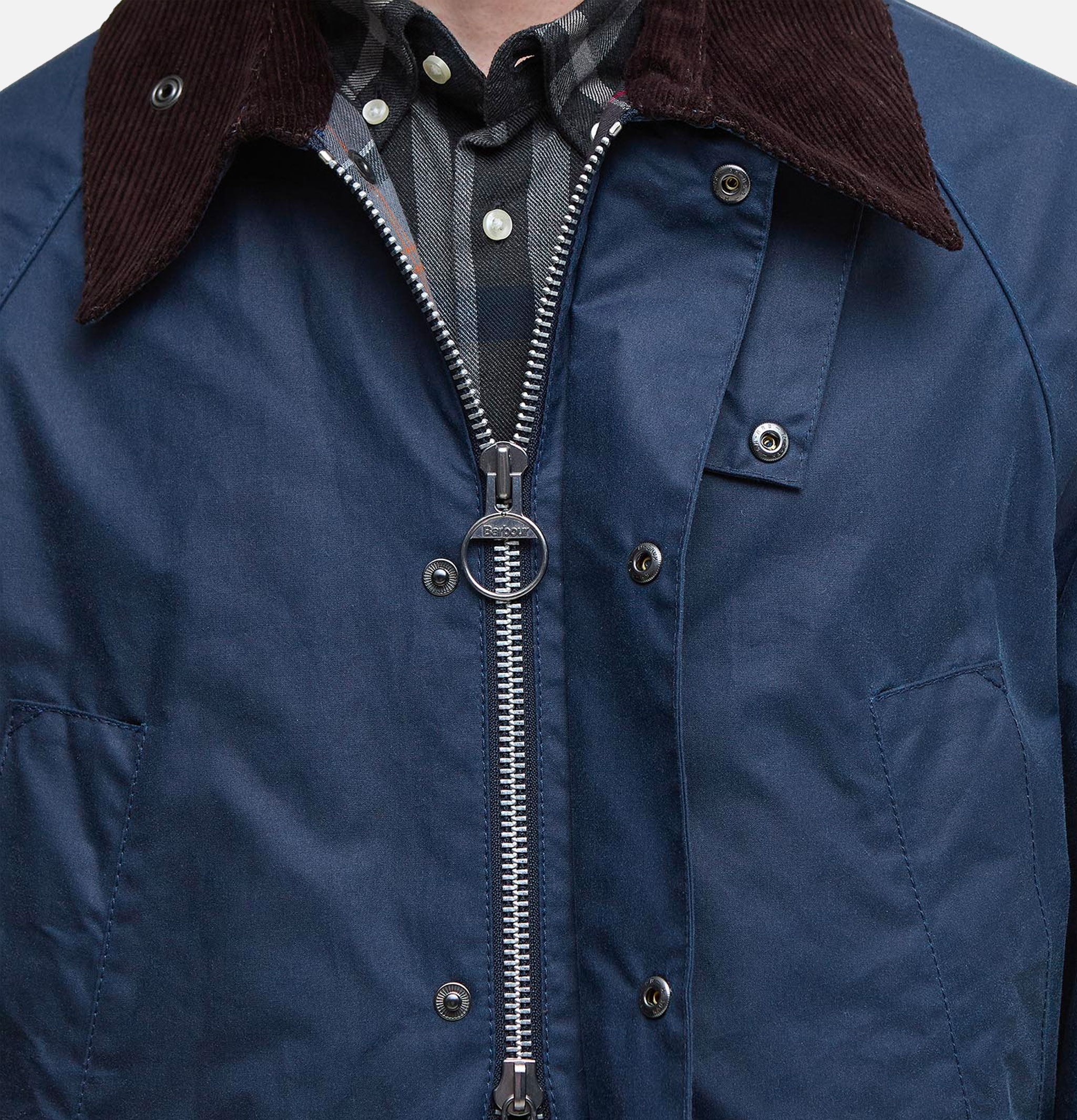 Bedale Wax Jacket Washed Cobal