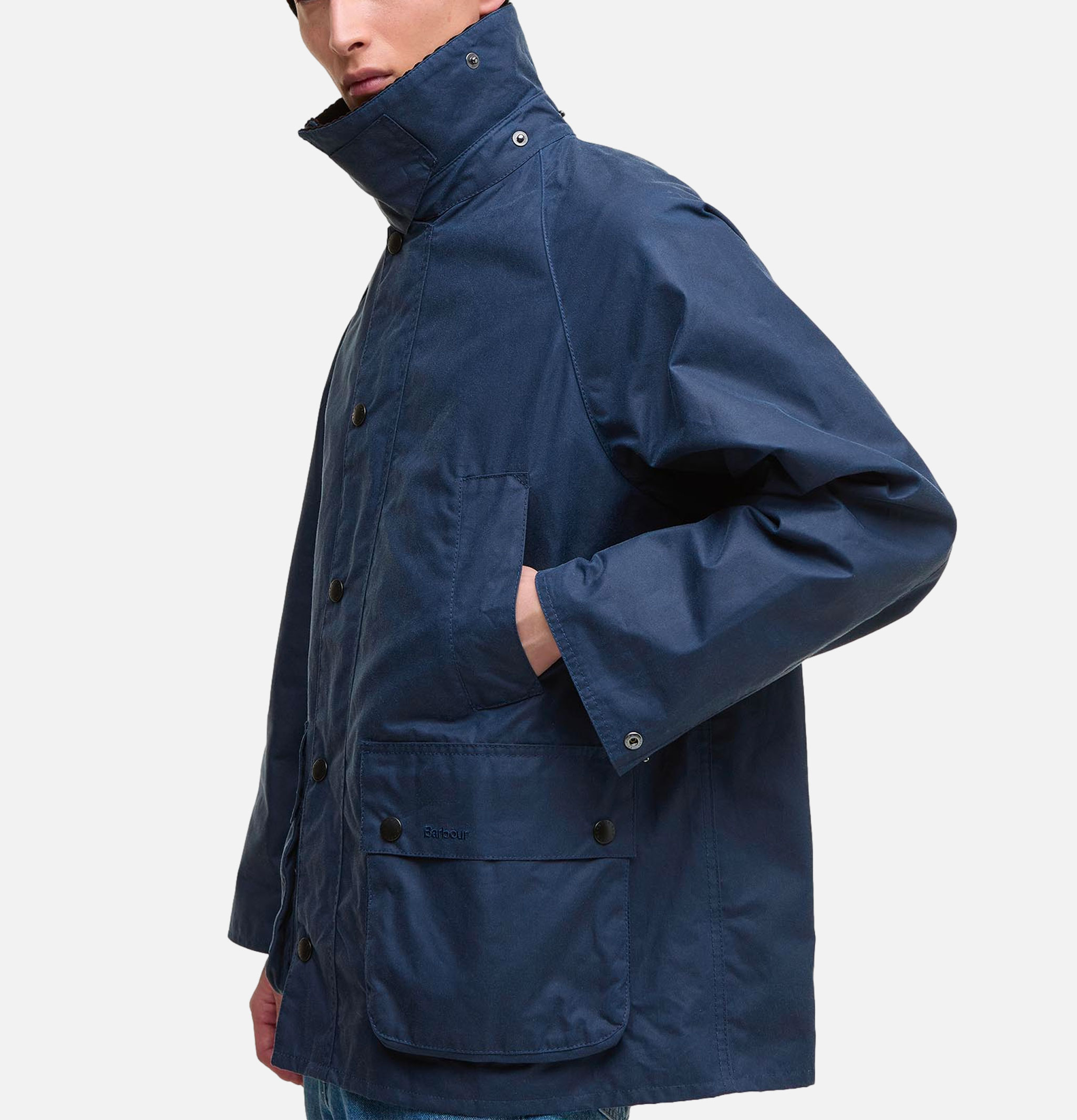 Bedale Wax Jacket Washed Cobal