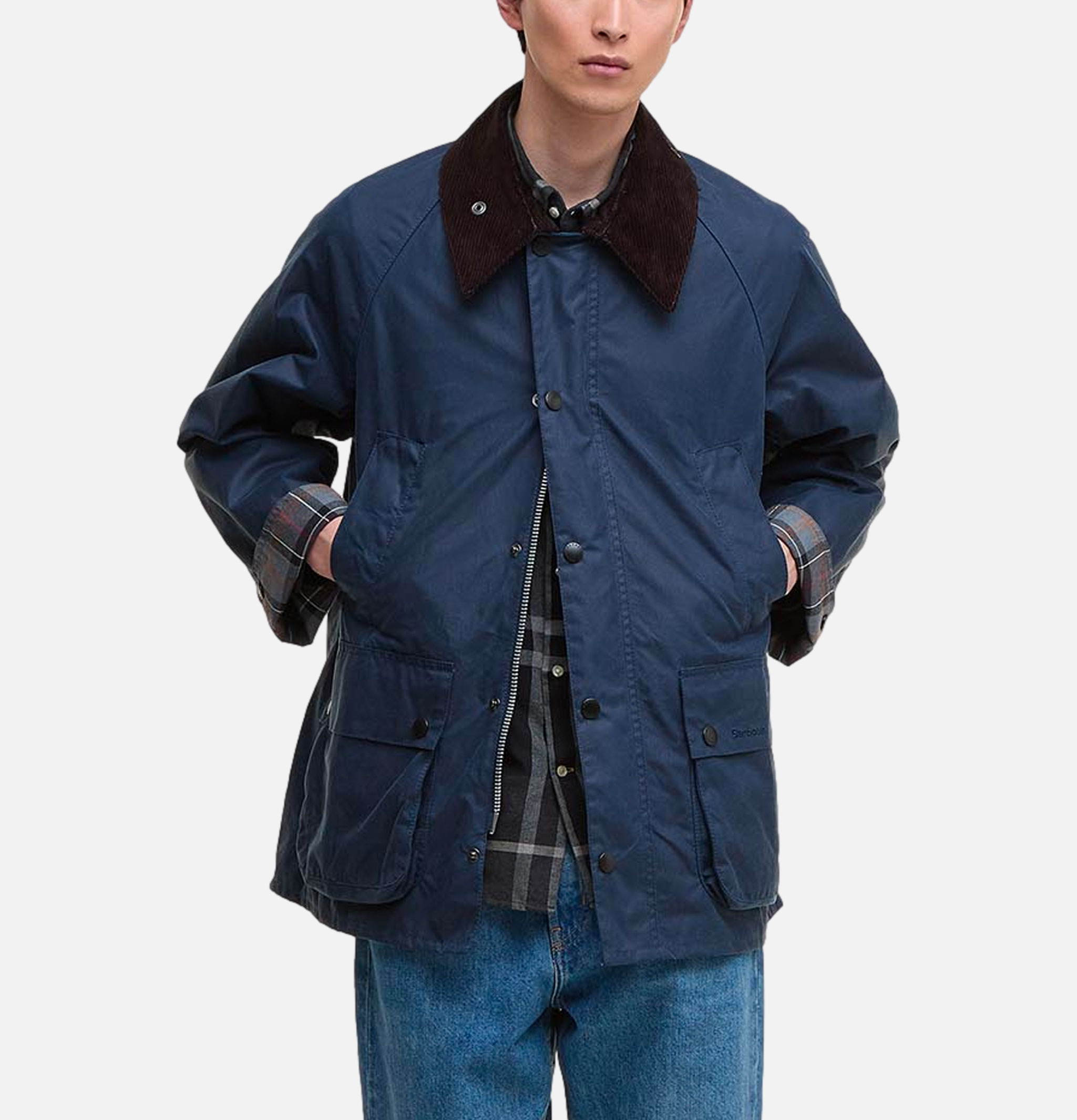 Bedale Wax Jacket Washed Cobal