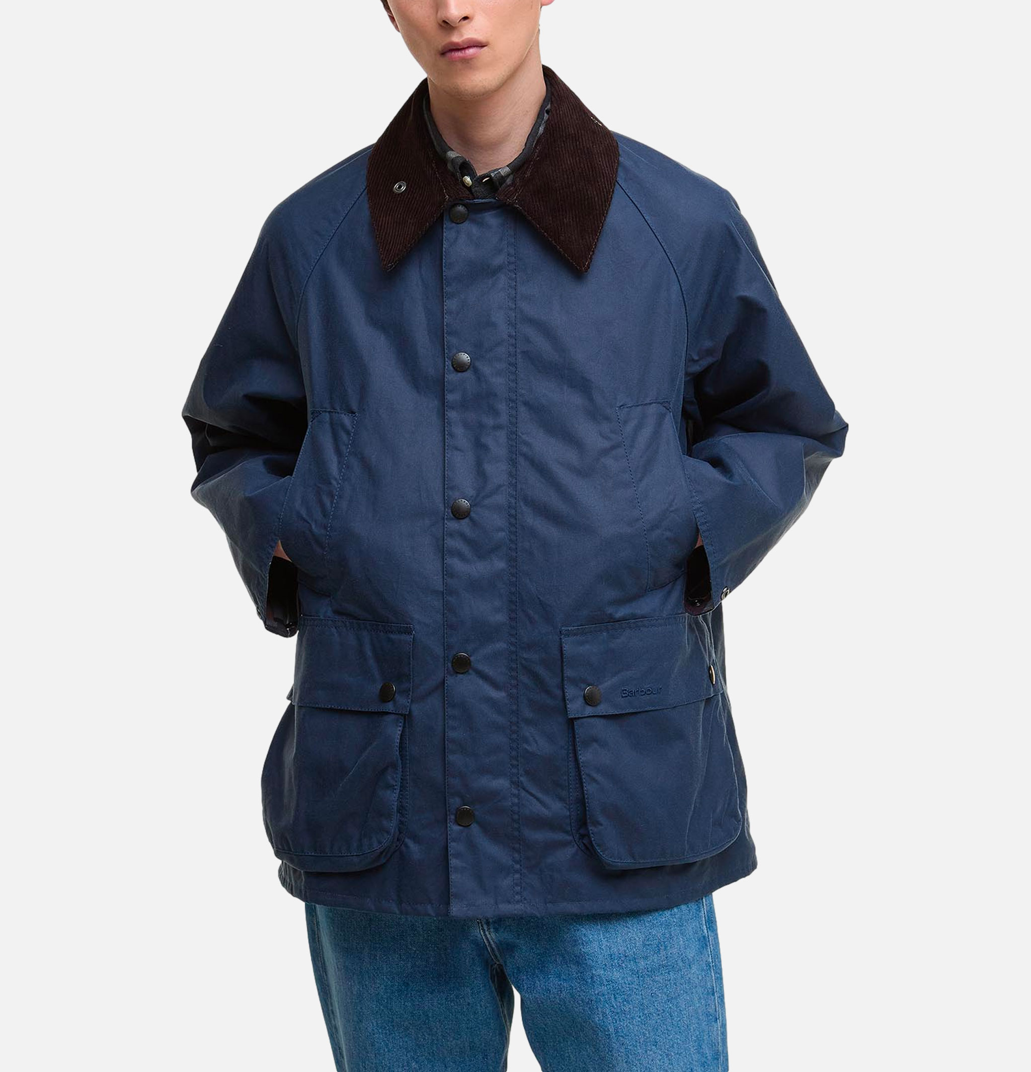 Bedale Wax Jacket Washed Cobal