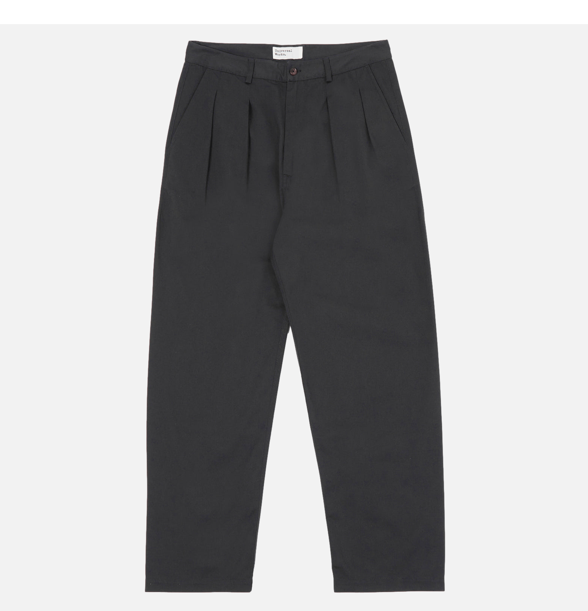 Pantalon Double Pleated Black