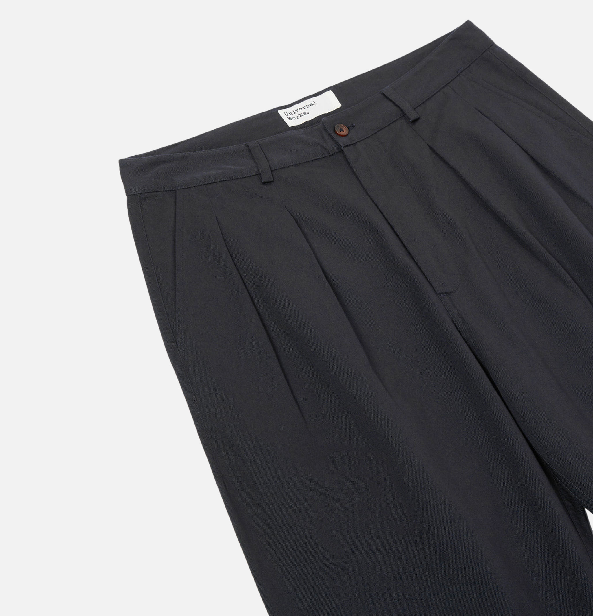 Pantalon Double Pleated Black