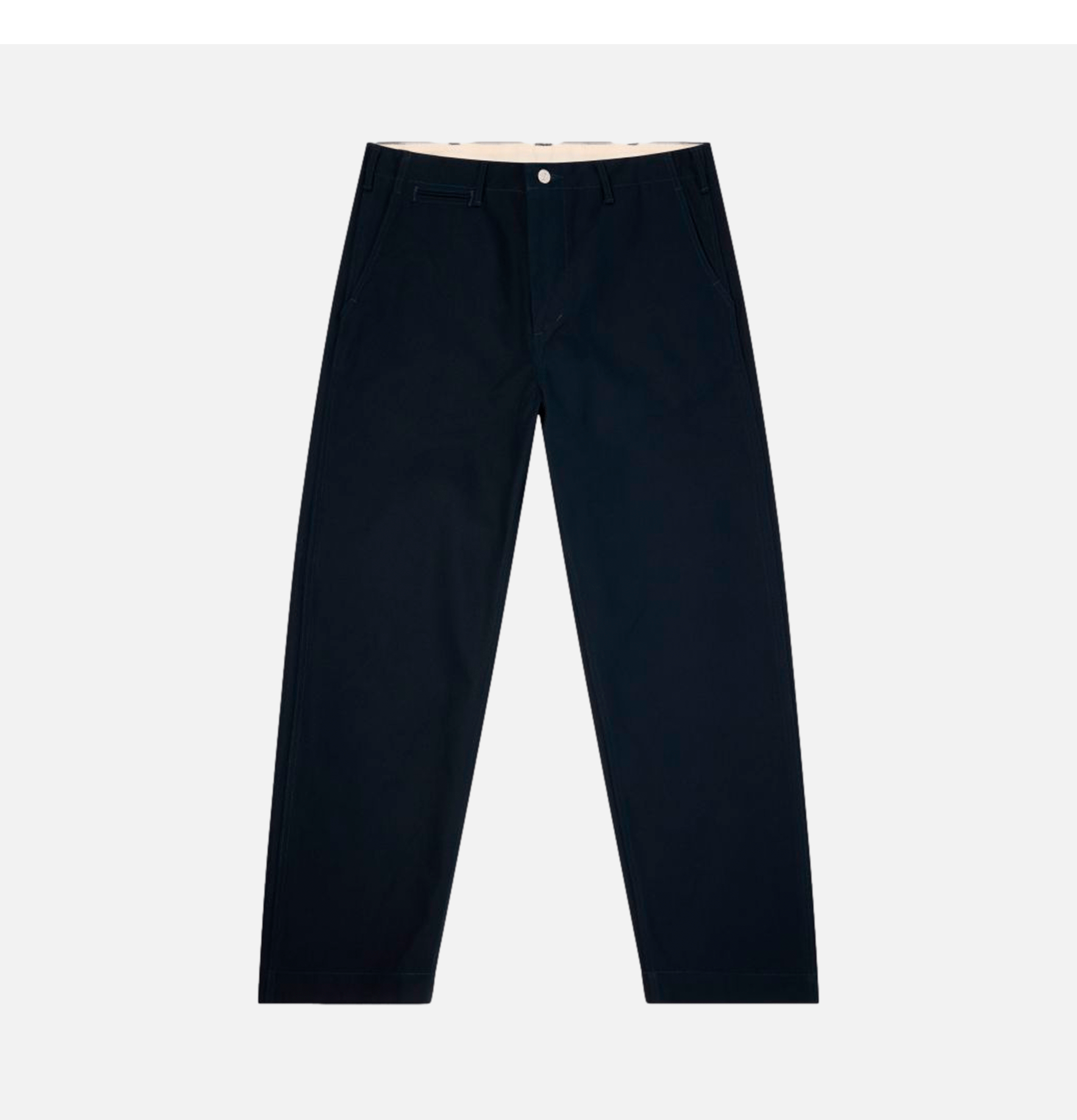 Wide Trousers Navy Unwashed