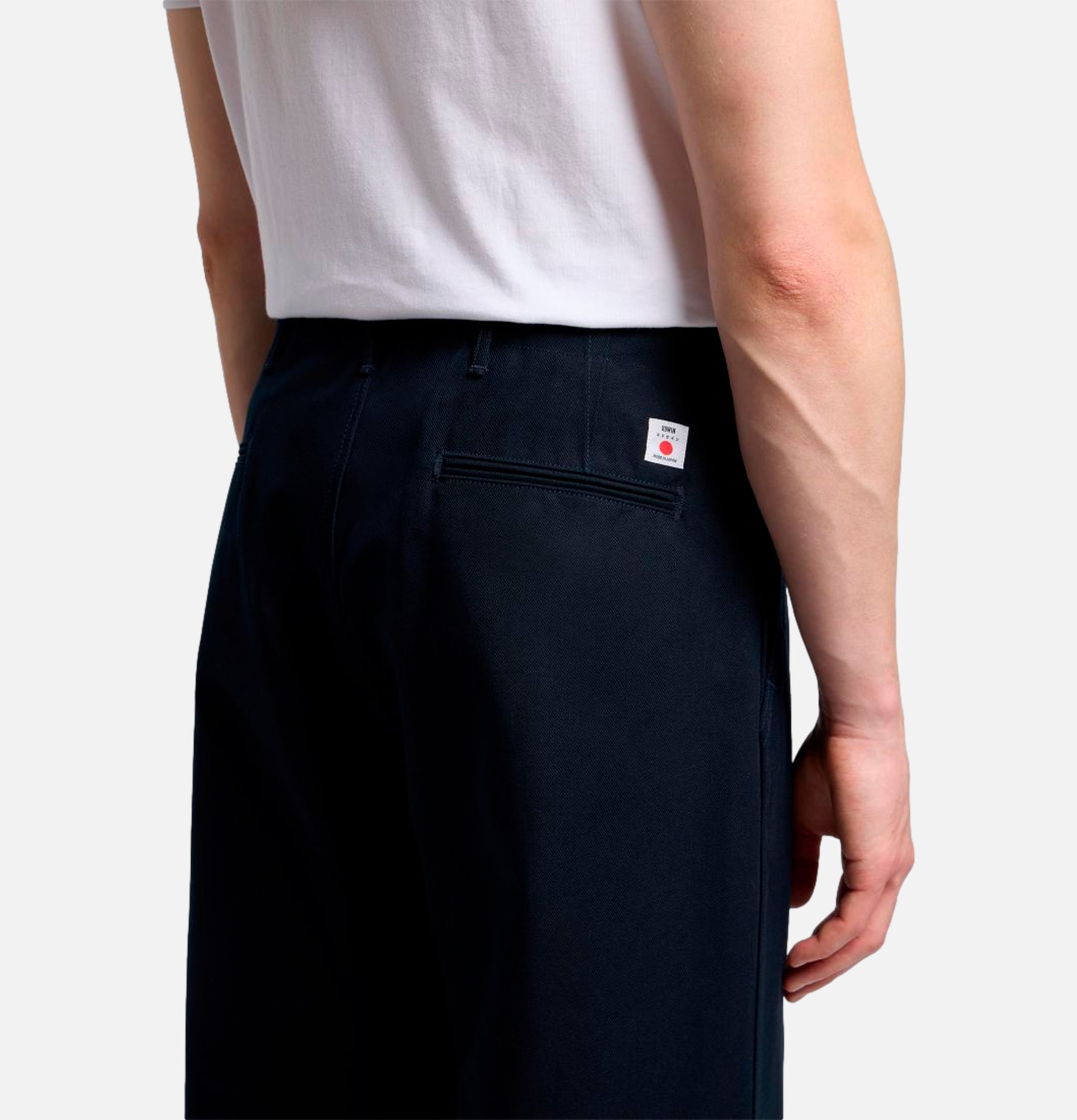 Wide Trousers Navy Unwashed