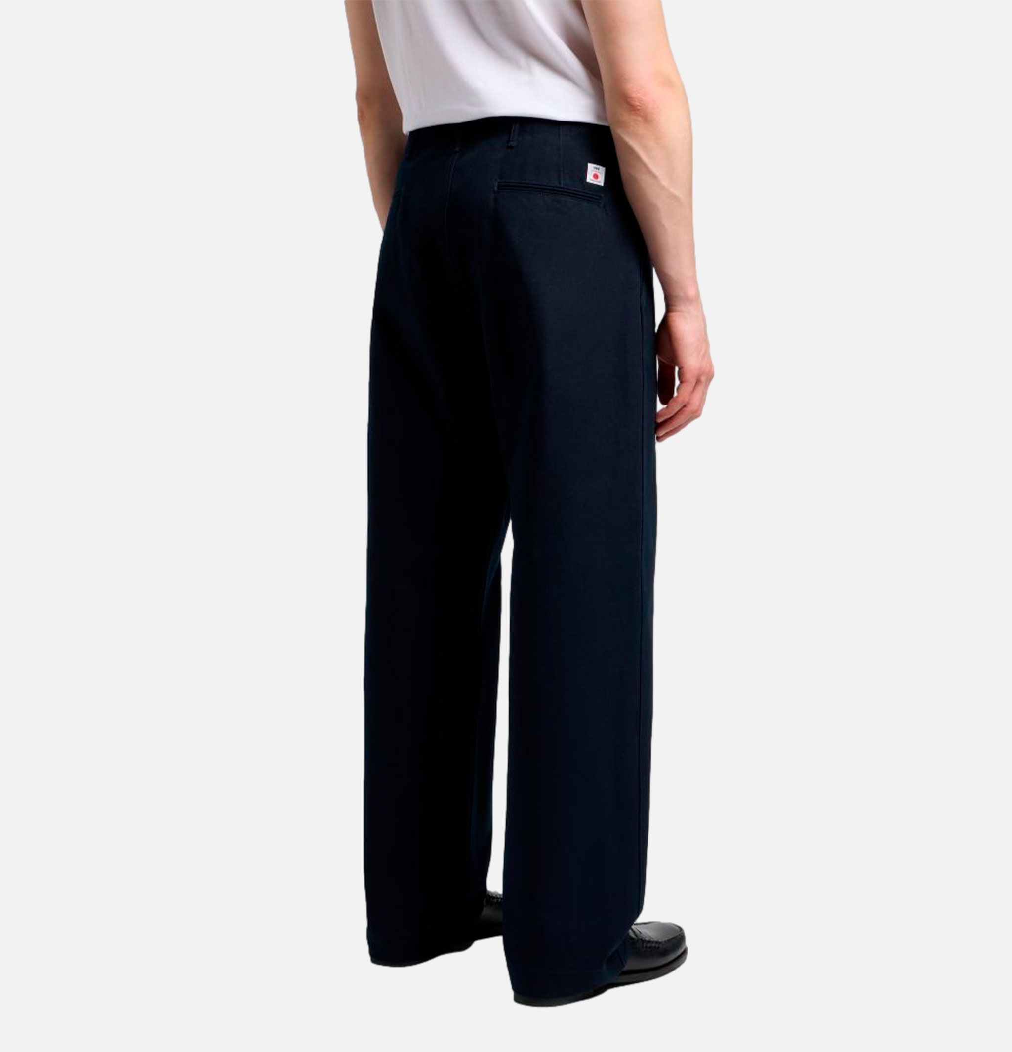 Wide Trousers Navy Unwashed