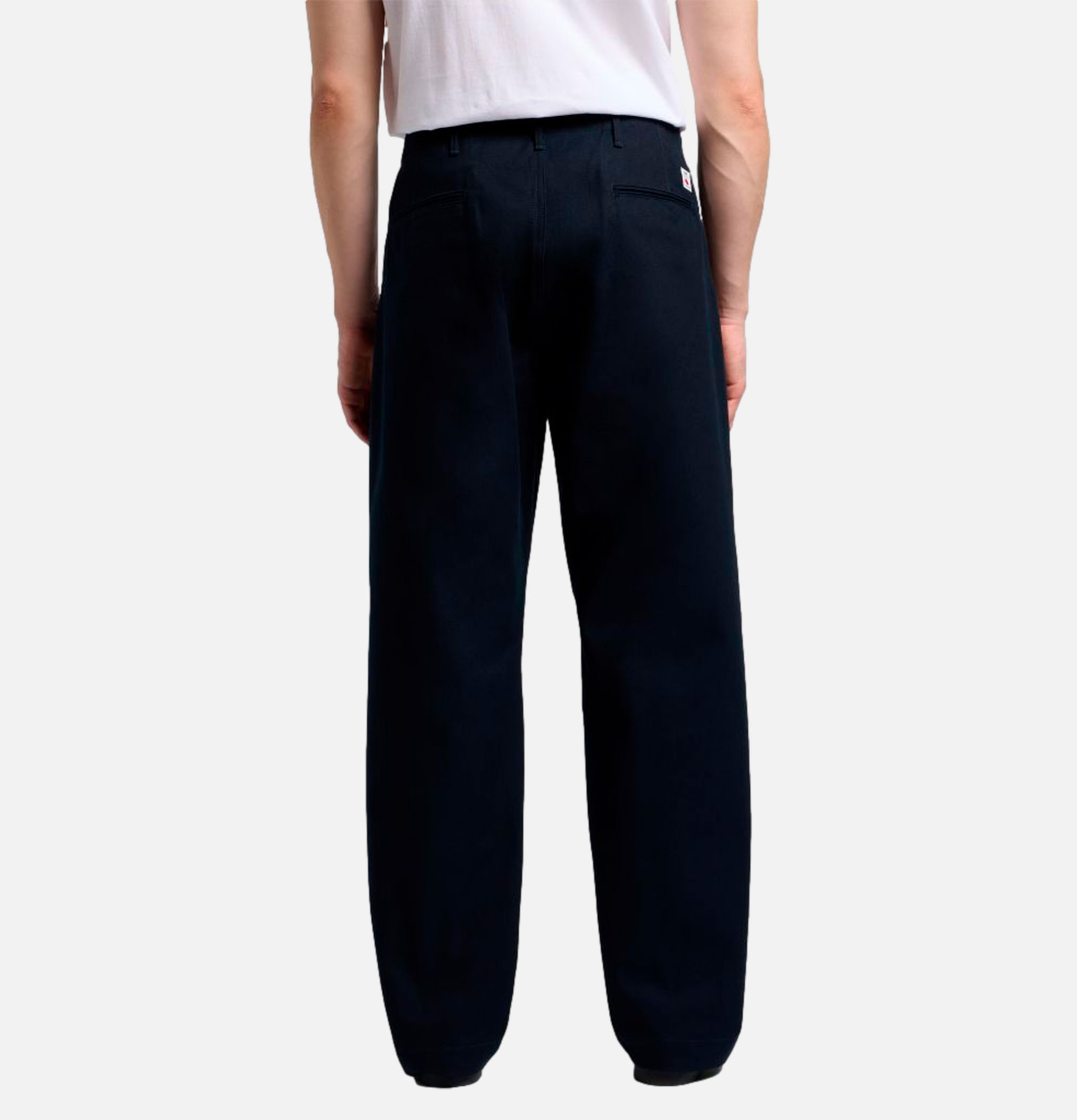 Wide Trousers Navy Unwashed