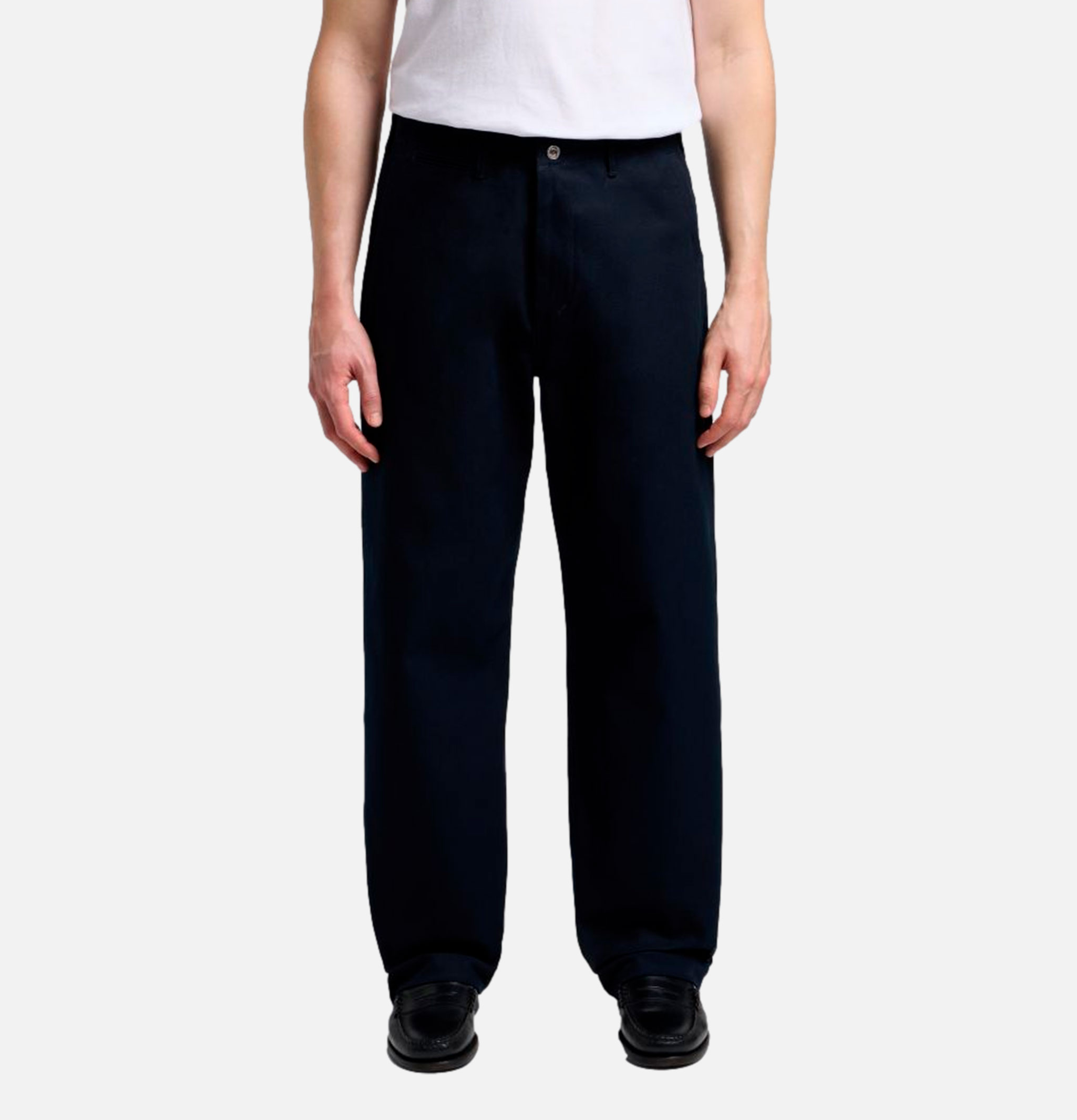 Wide Trousers Navy Unwashed