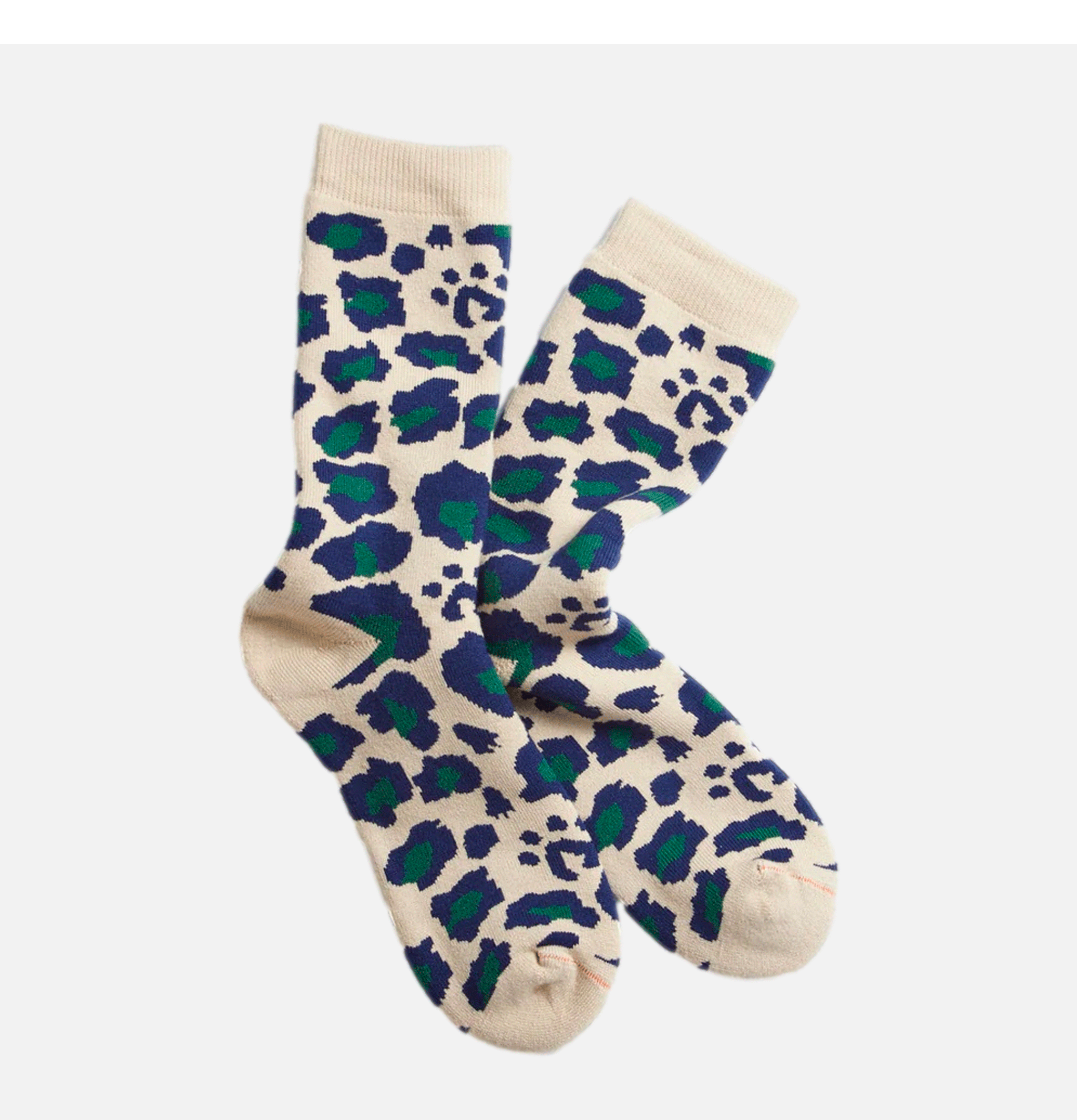 Pile Leopard Navy Green