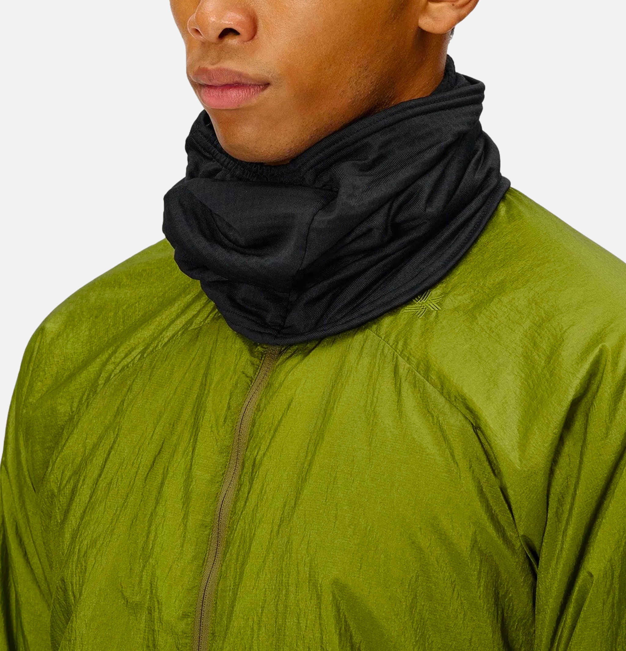 Stretch Grid Neck Gaiter Black