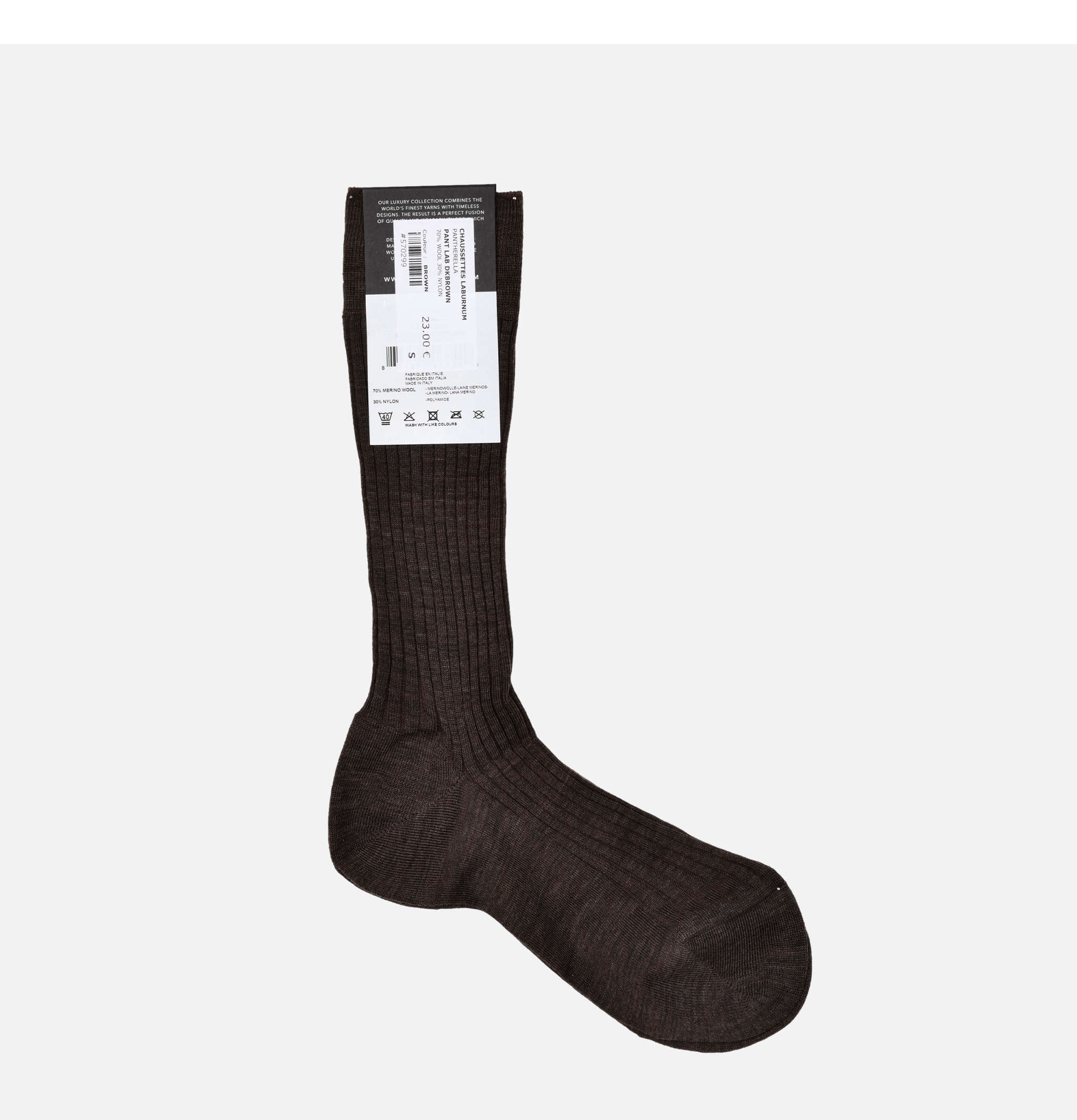 Chaussettes Lab Dark Brown